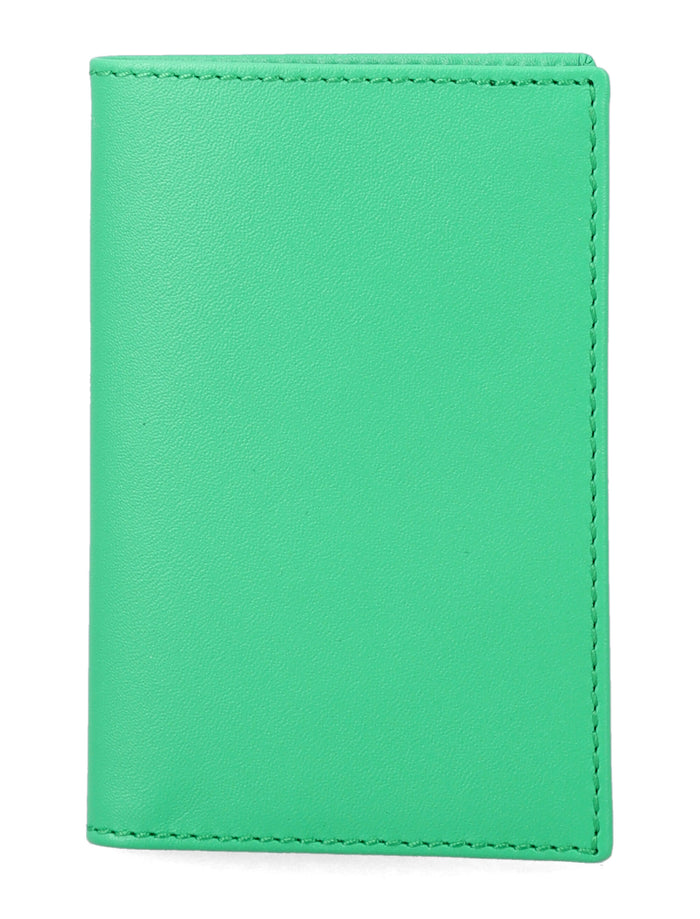 Comme des Garçons Wallet leather bifold Green Calfskin Cardholder