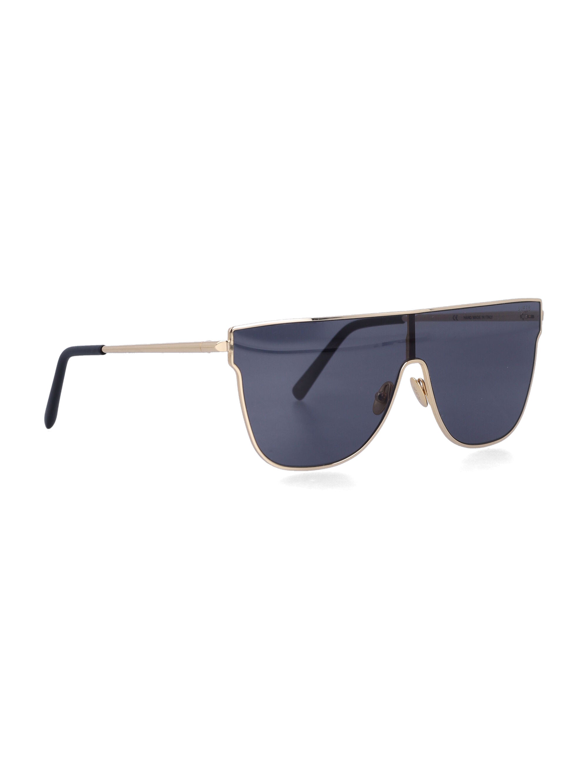 Retrosuperfuture Flat Top Lenz 55 Sunglasses Black Acetate