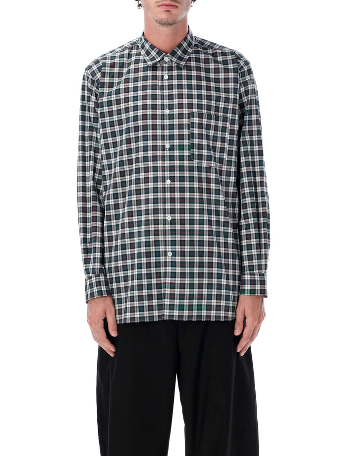 Comme des Garçons Shirt Cotton Checked Long Sleeve Check
