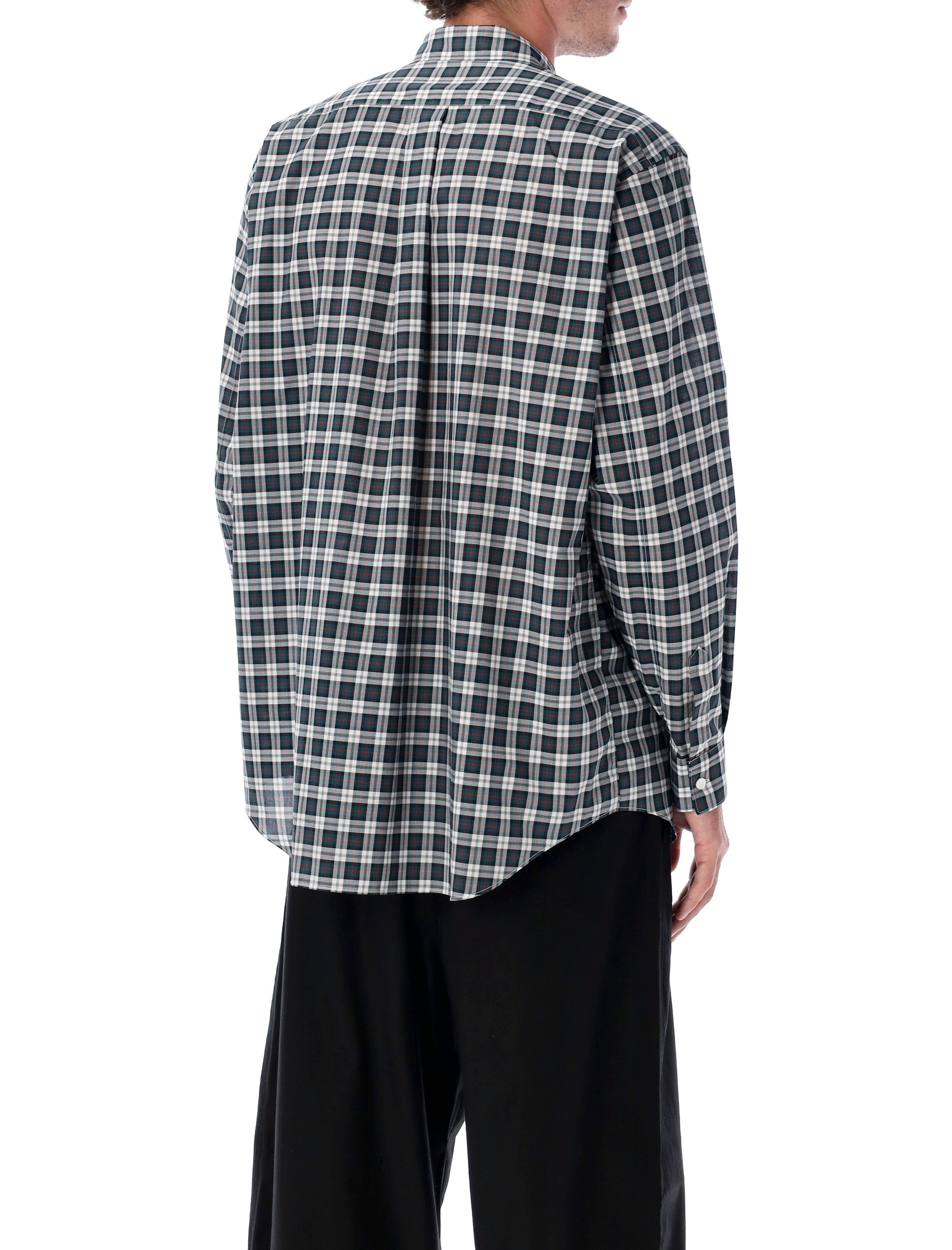 Comme des Garçons Shirt Cotton Checked Long Sleeve Check