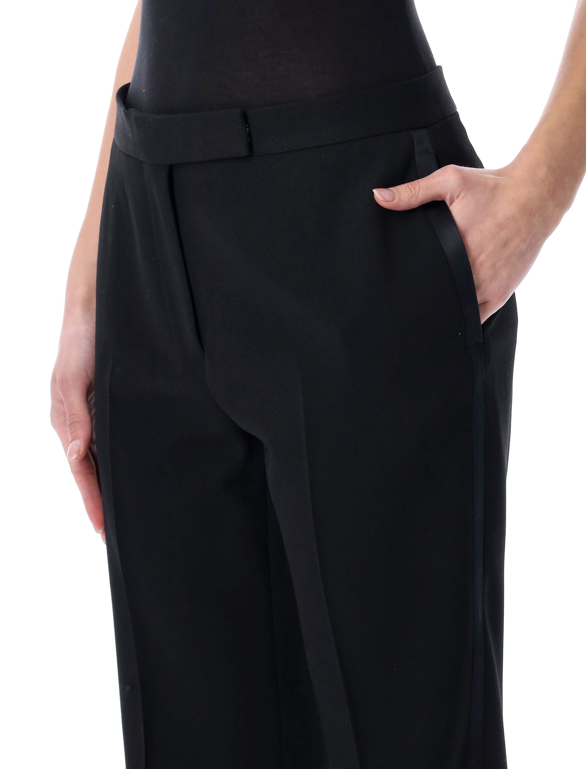 Tom Ford Tuxedo Trousers Black-blue Wool Lining Pant