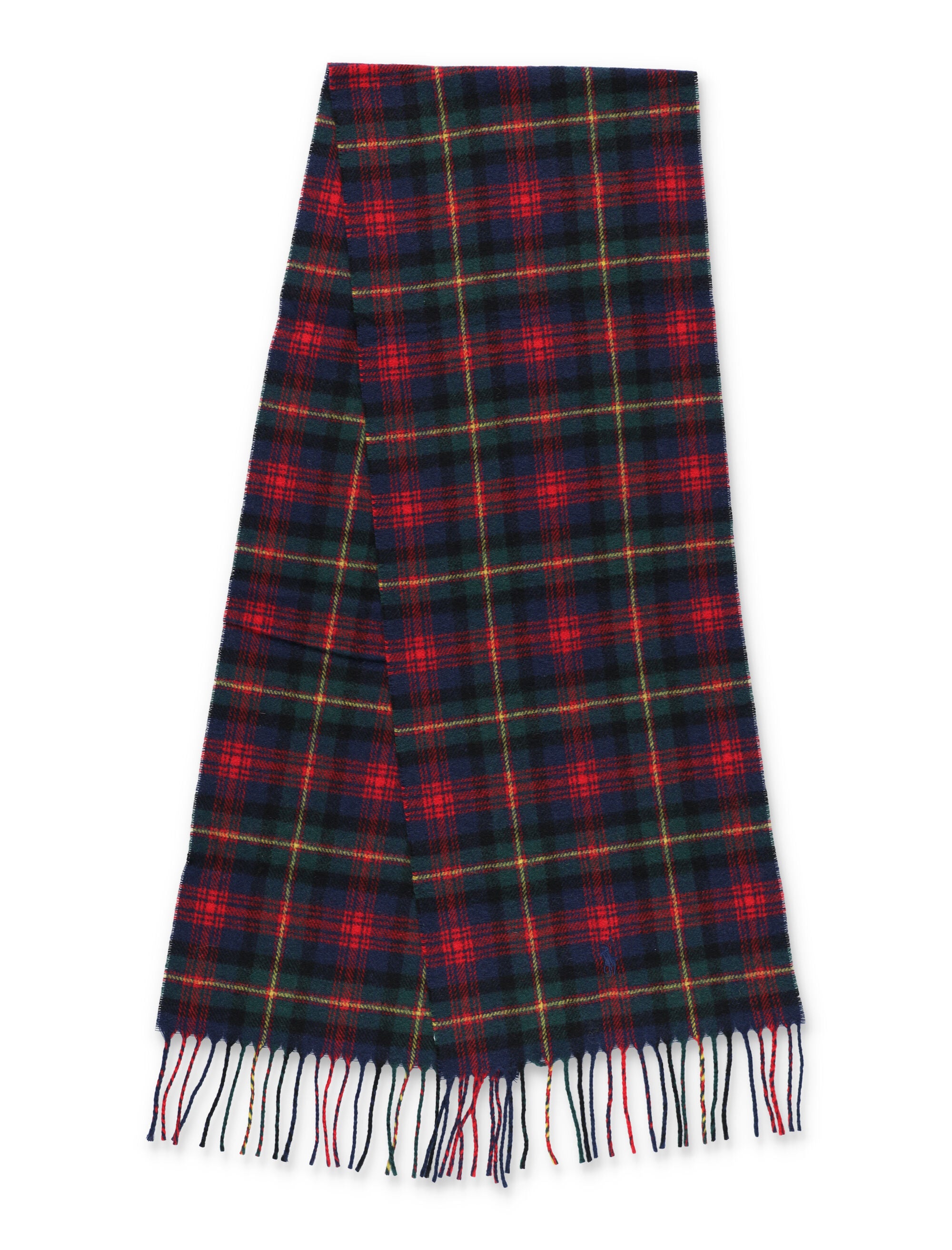 Polo Ralph Lauren Check Wool Scarf Red Multi