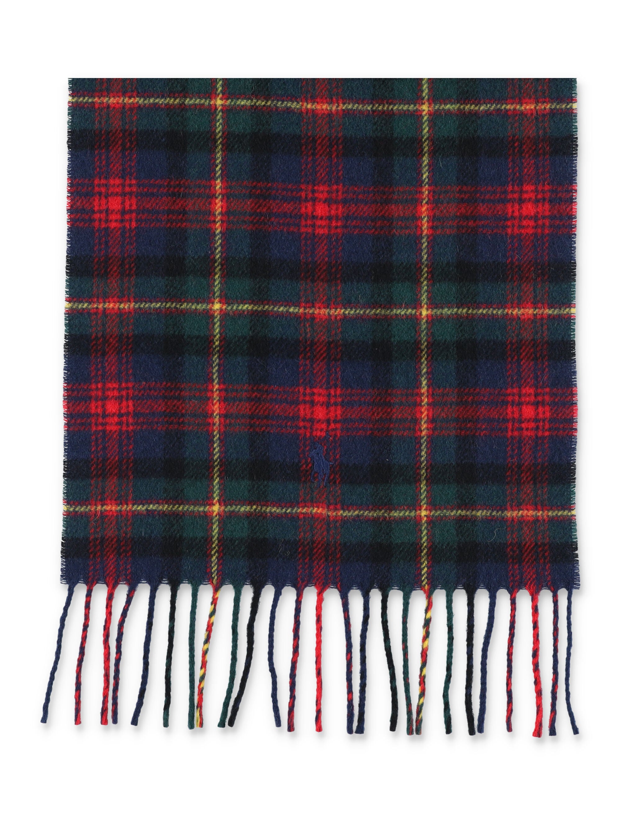 Polo Ralph Lauren Check Wool Scarf Red Multi