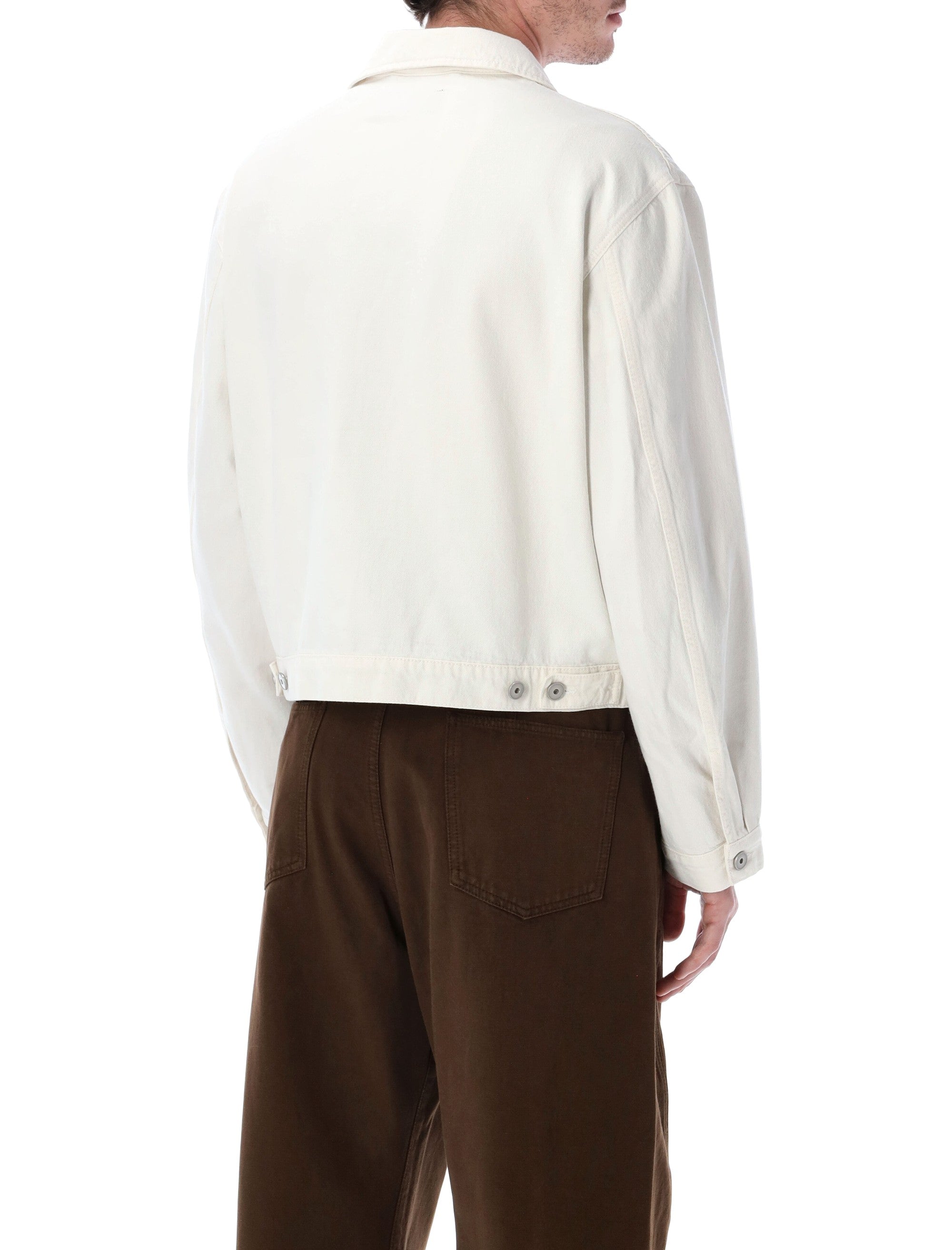 Lemaire Straight Cotton Jacket Milk