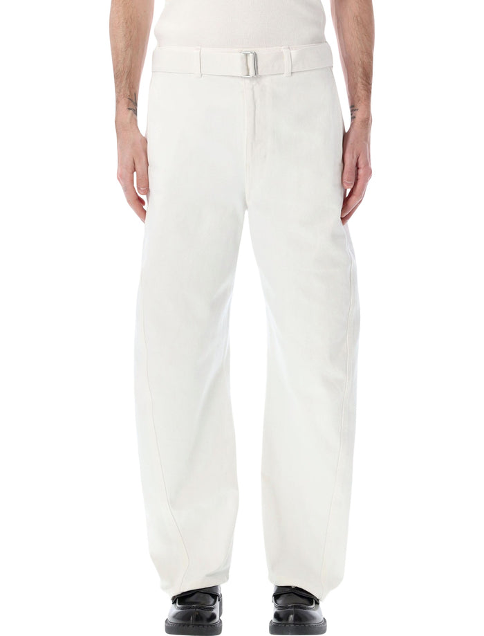 Lemaire twisted denim pants Milk Cotton