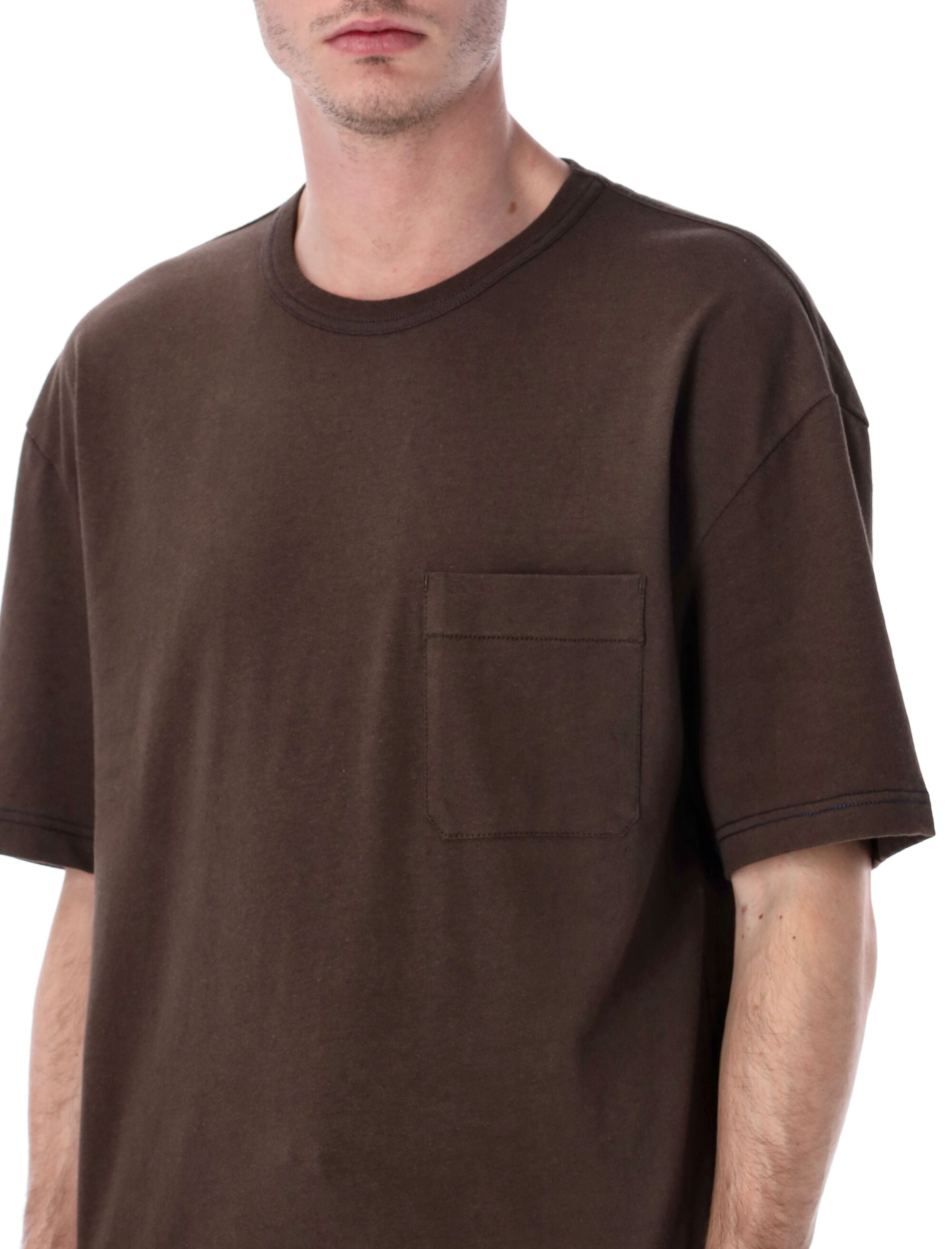 Lemaire boxy heavy jersey t-shirt Ristretto Cotton Tshirt