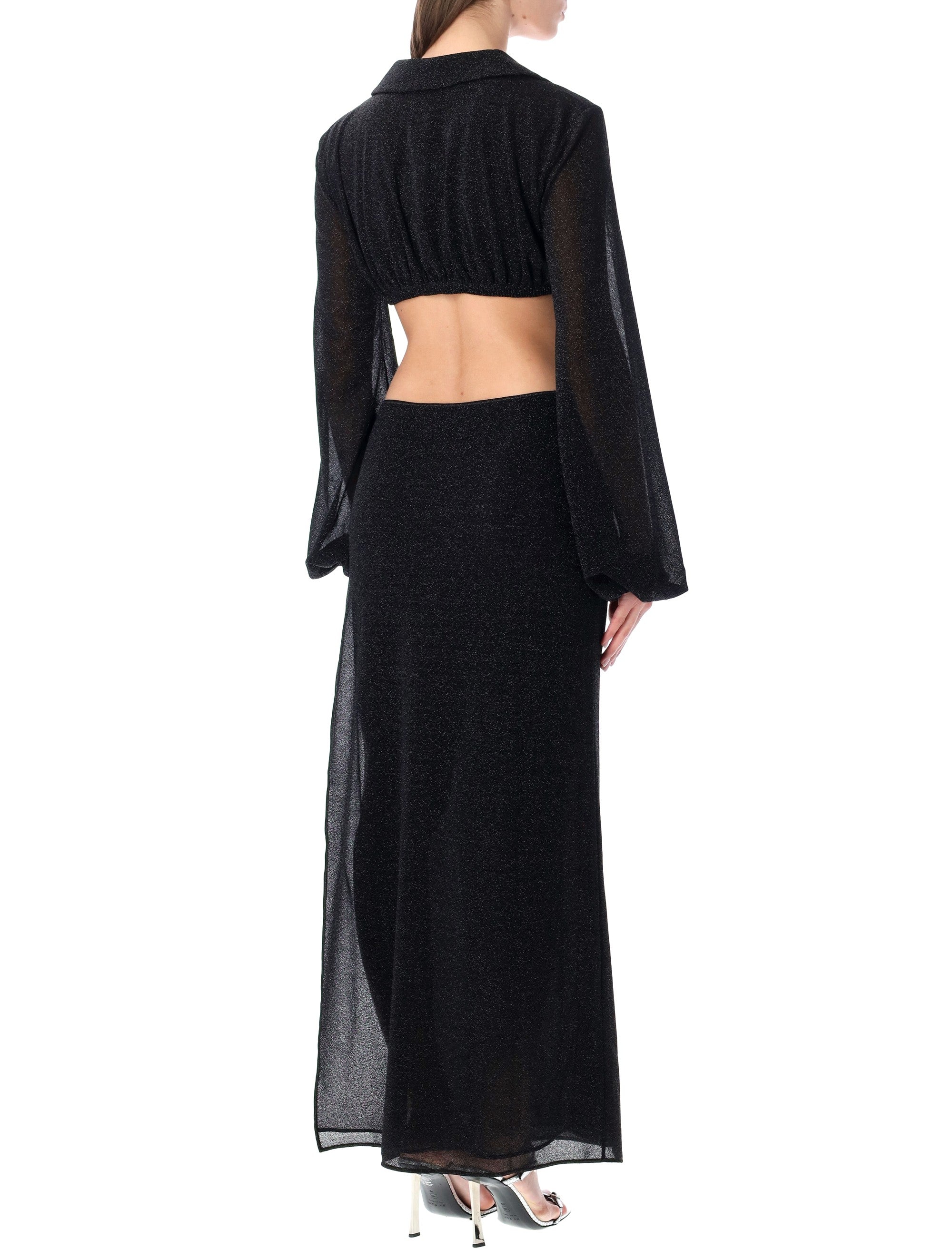 Oséree Swimwear Lumière Cut-Out long dress Black Polyamide