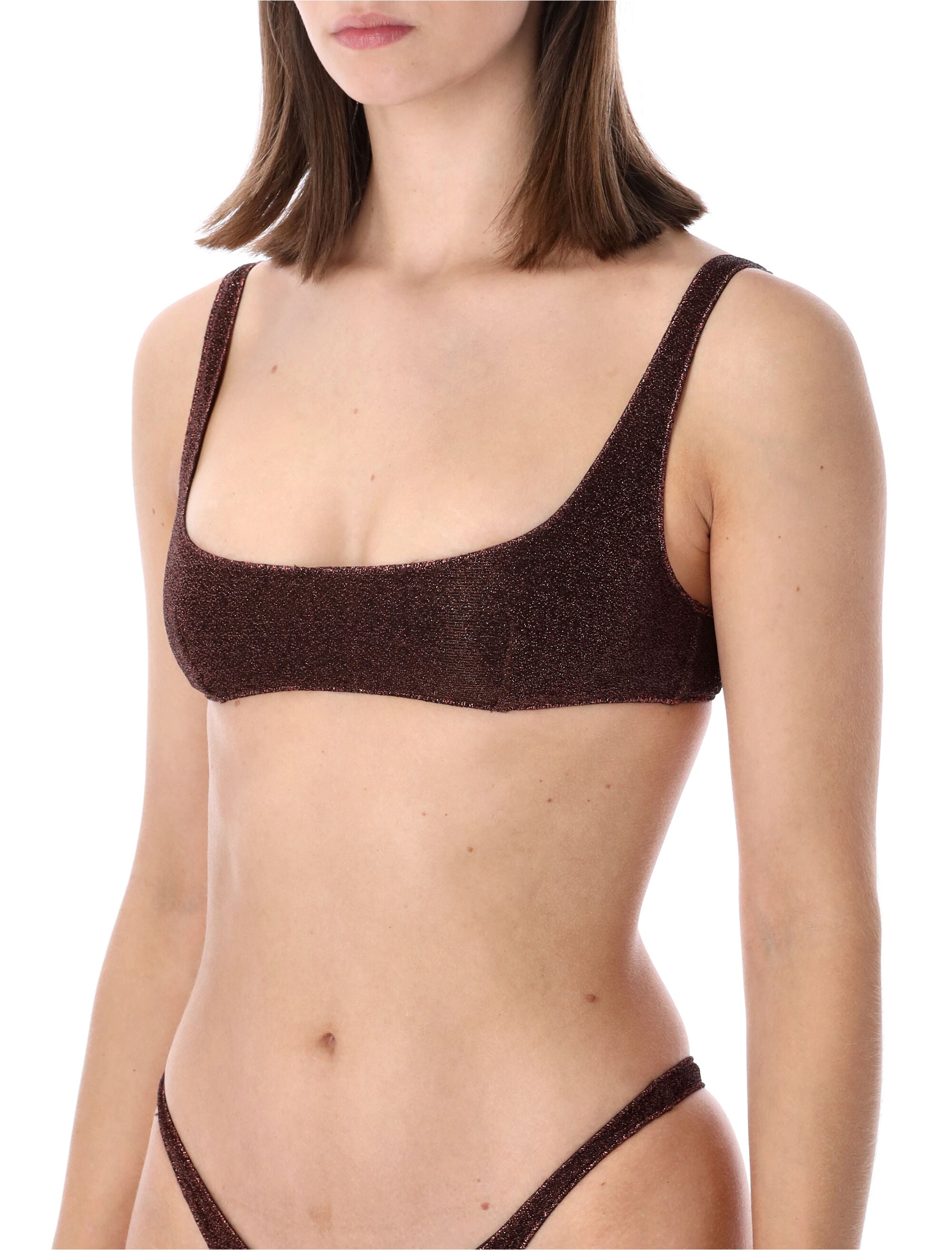 Oséree Swimwear Lumière Sportini bikini Chocolate Polyamide