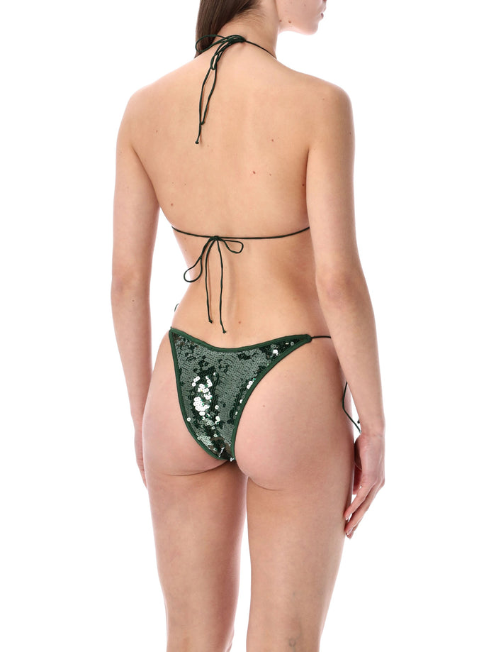 Oserée Swimwear Marylin Microkini Green Polyester Lining Bikini
