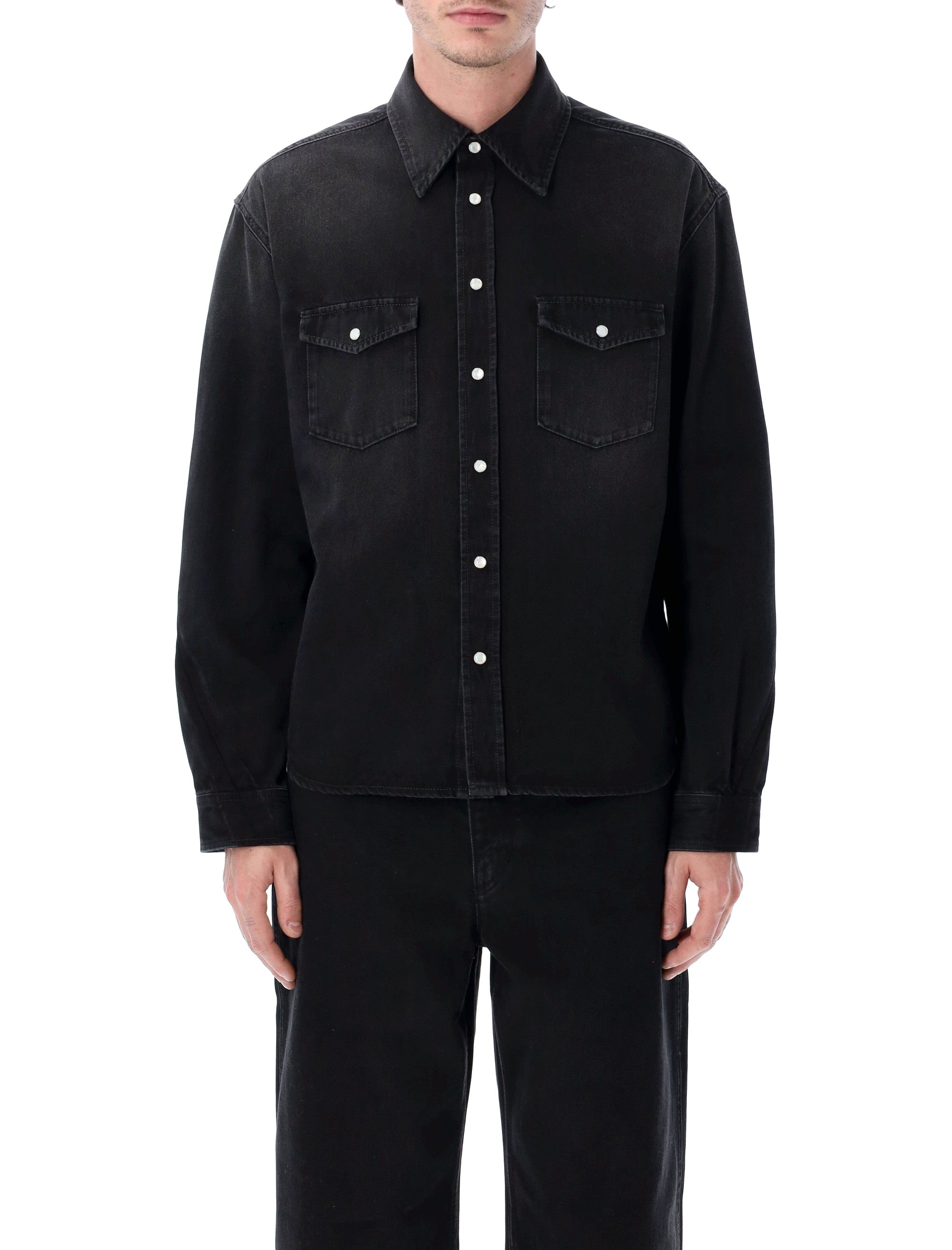 Givenchy black denim shirt Cotton