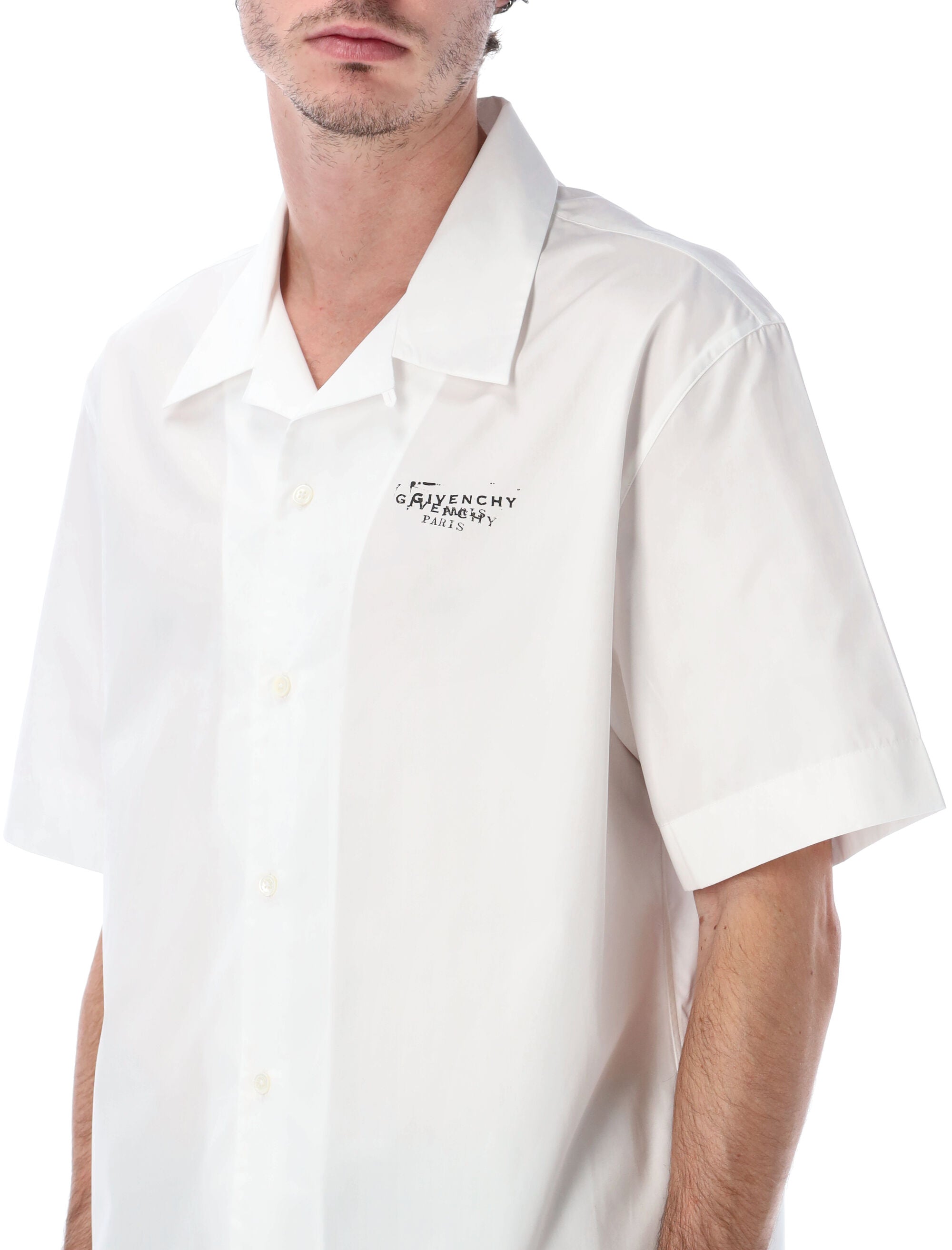 Givenchy poplin shirt with Stamp print White Cotton