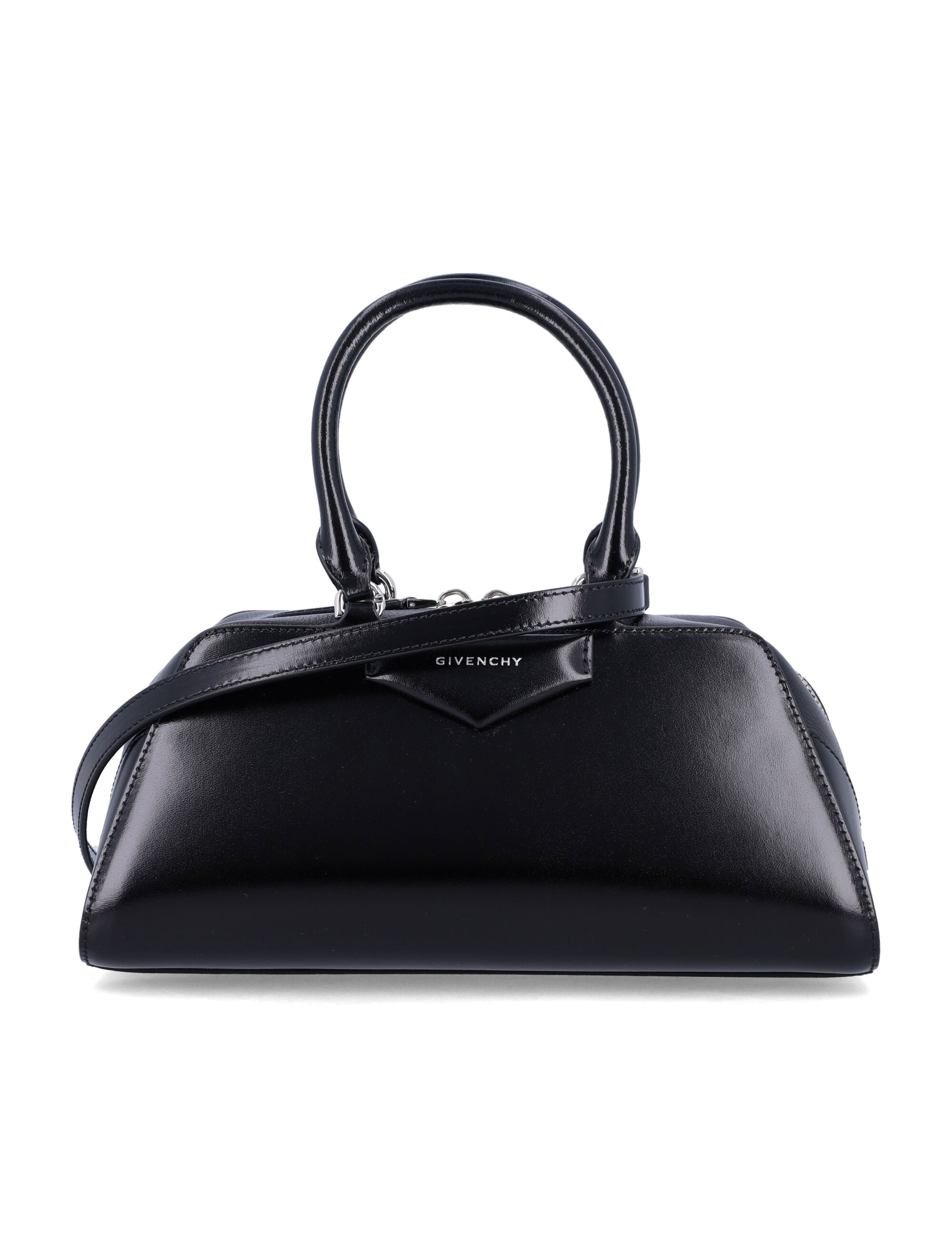 Givenchy Small Antigona East-West Box Leather Bag Black Calf Shoulder
