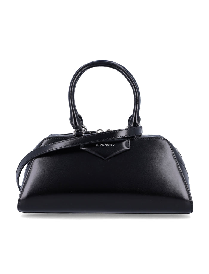 Givenchy Small Antigona East-West Box Leather Bag Black Calf Shoulder