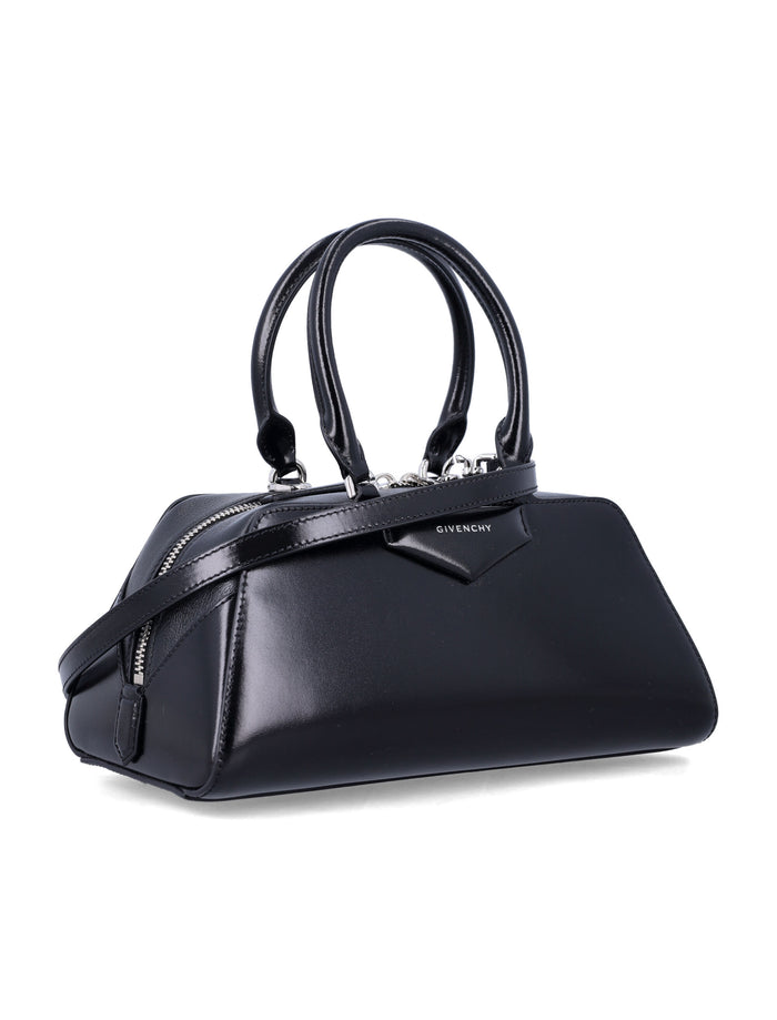 Givenchy Small Antigona East-West Box Leather Bag Black Calf Shoulder