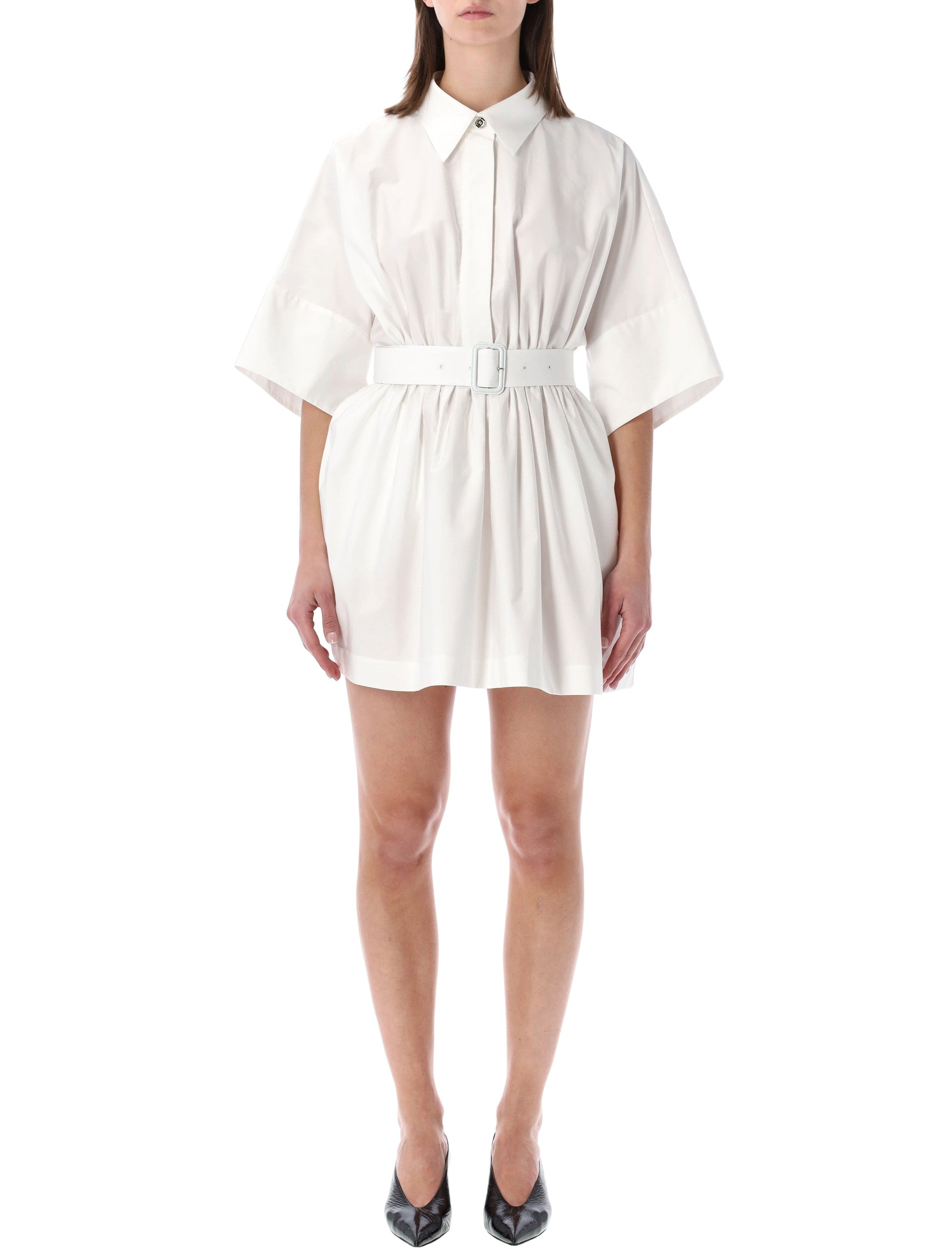 Givenchy poplin mini shirt dress White Cotton