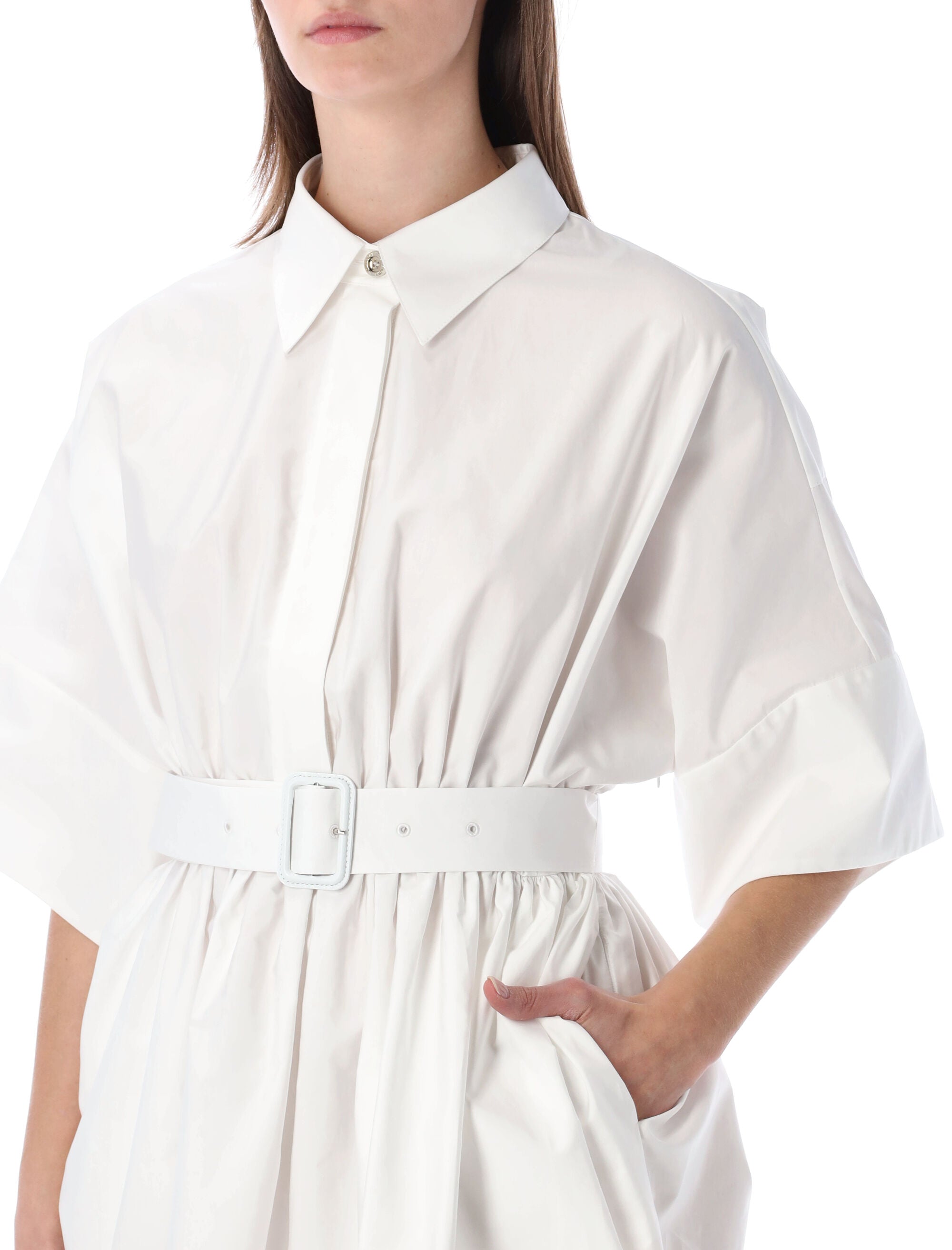 Givenchy poplin mini shirt dress White Cotton