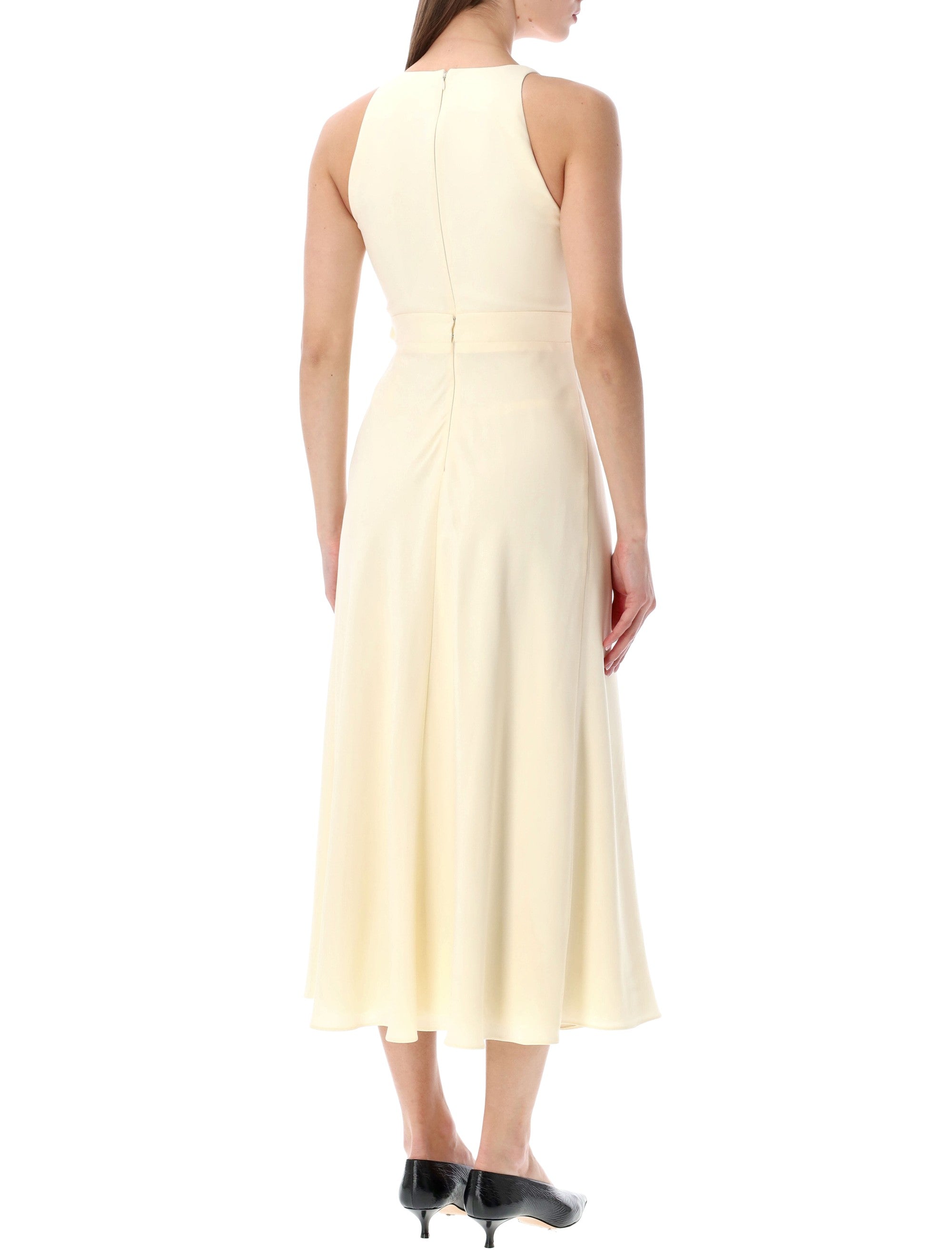 Givenchy viscose and silk sleeveless dress Ivory