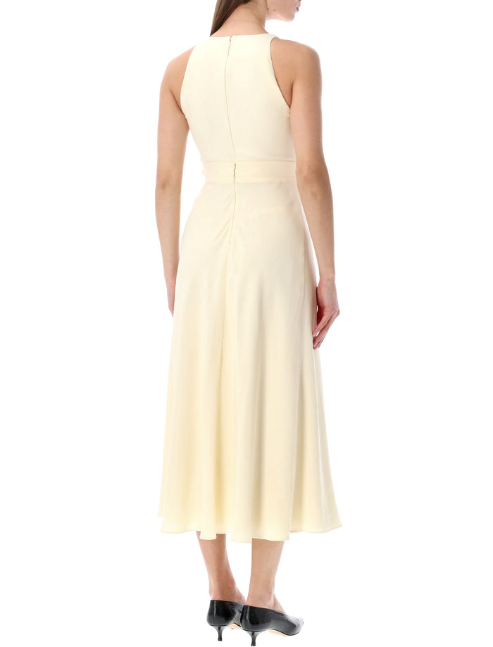 Givenchy viscose and silk sleeveless dress Ivory