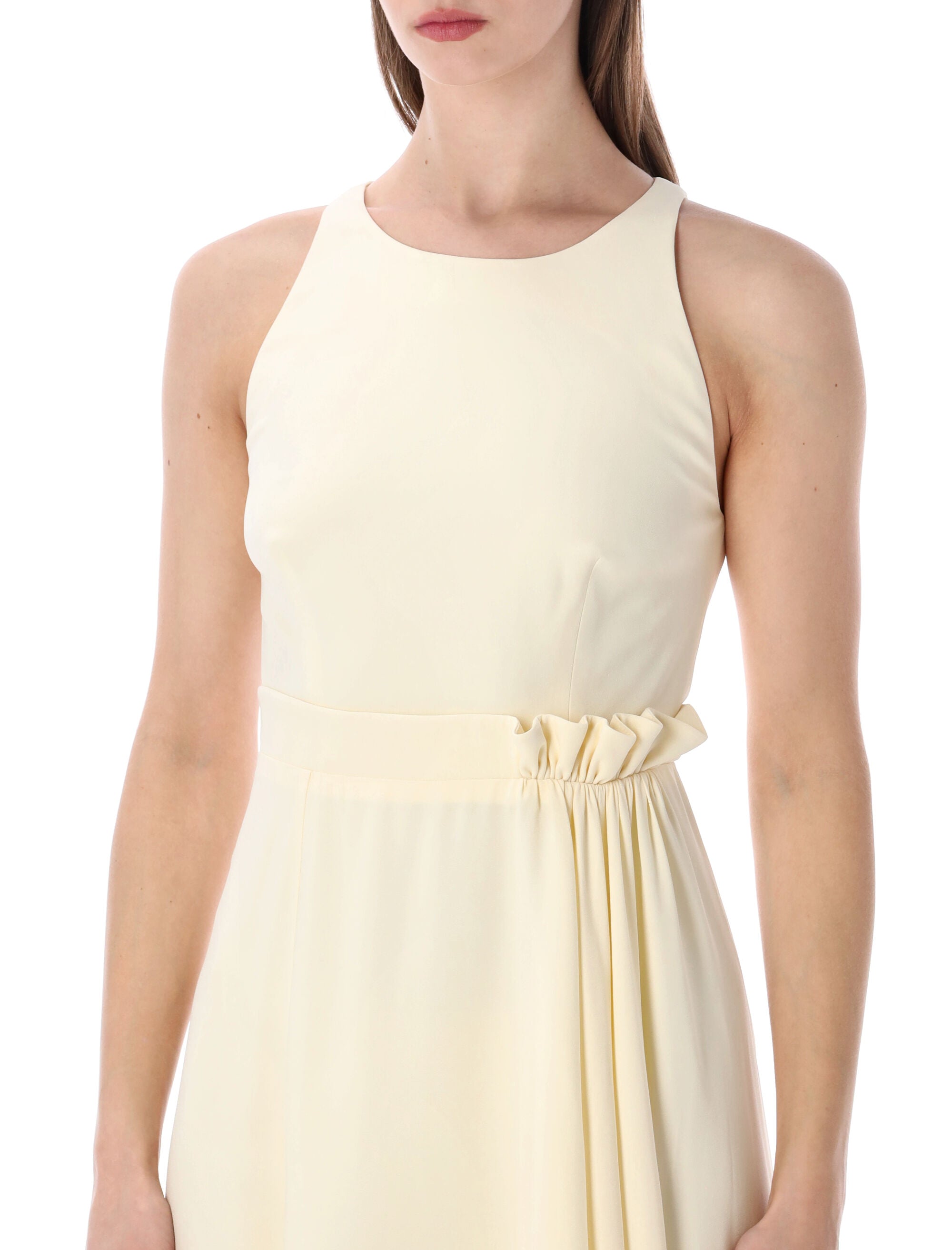 Givenchy viscose and silk sleeveless dress Ivory