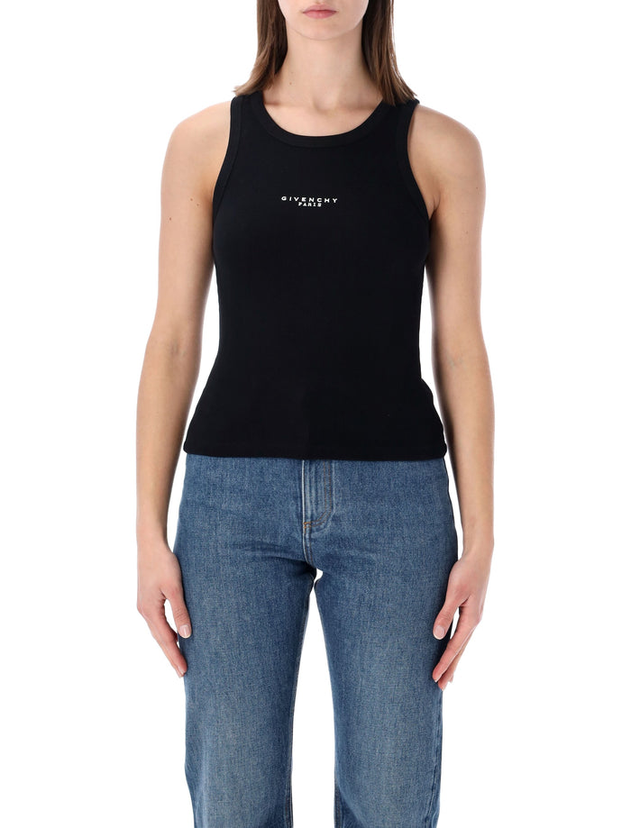 Givenchy Paris cotton tank top Black