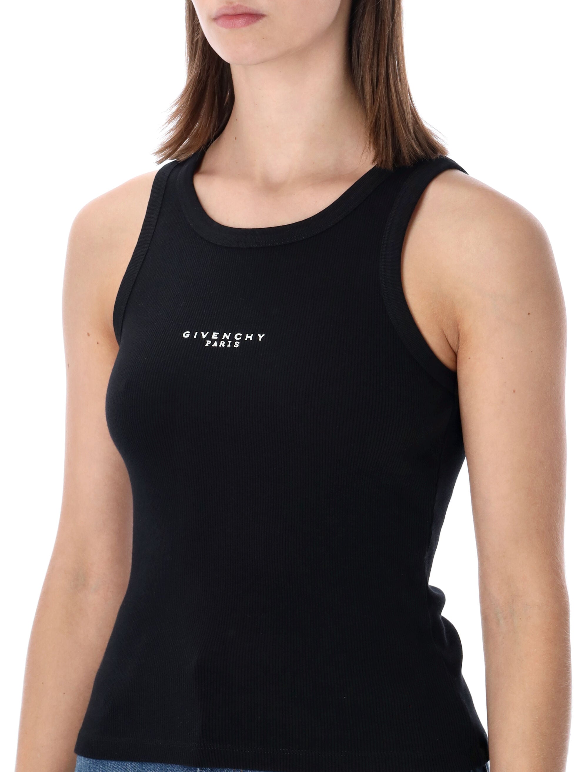 Givenchy Paris cotton tank top Black