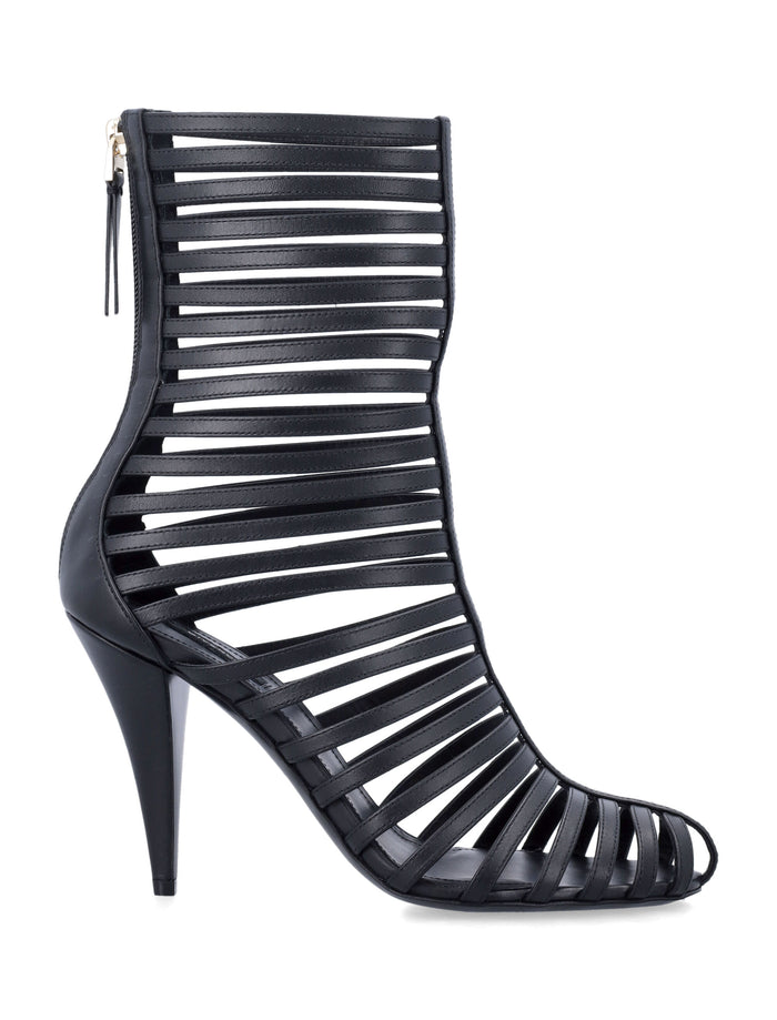 Givenchy Cage Leather Boots black Calf