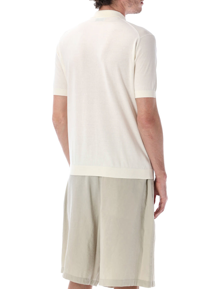 John Smedley Adrian Cotton Polo Starch T-shirt
