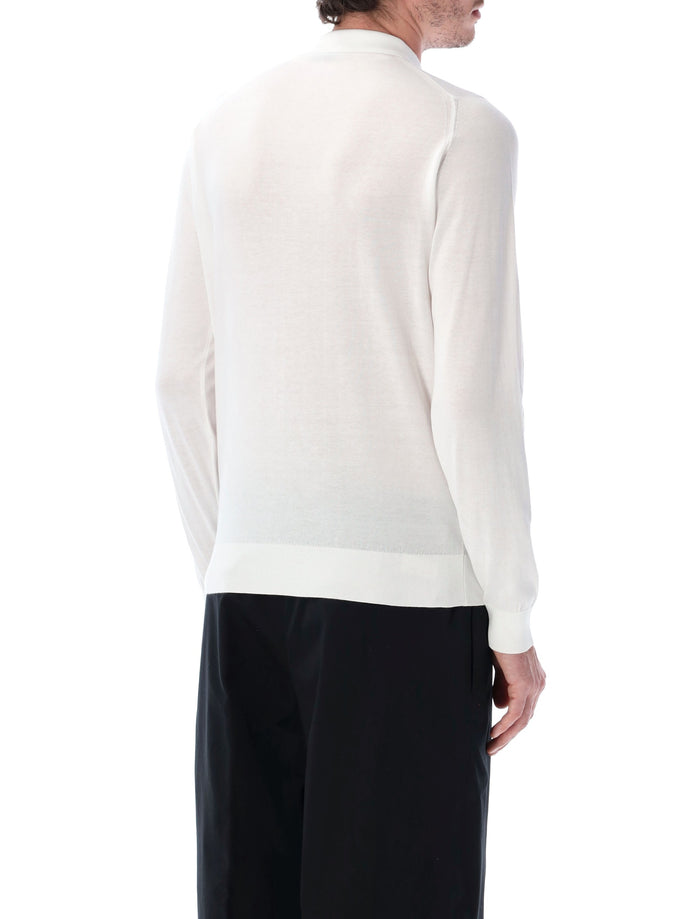 John Smedley Bradwell Cotton Polo White T-shirt