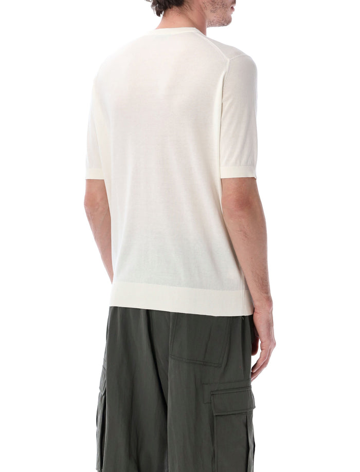 John Smedley Kempton Cotton T-Shirt Starch