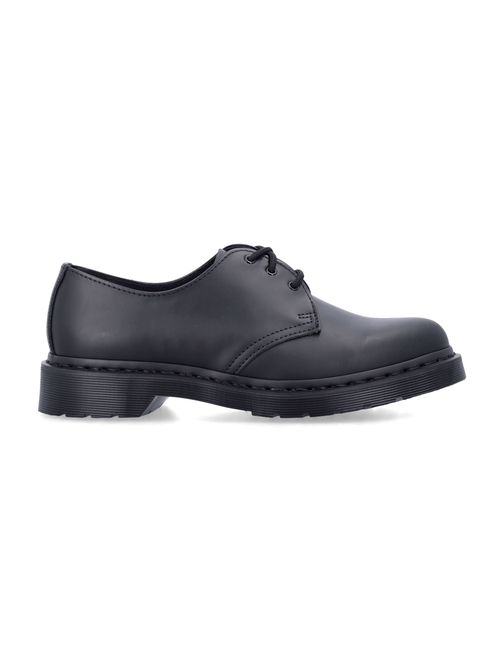 Dr. Martens 1461 Mono Smooth Leather Shoes Black Sole Laced