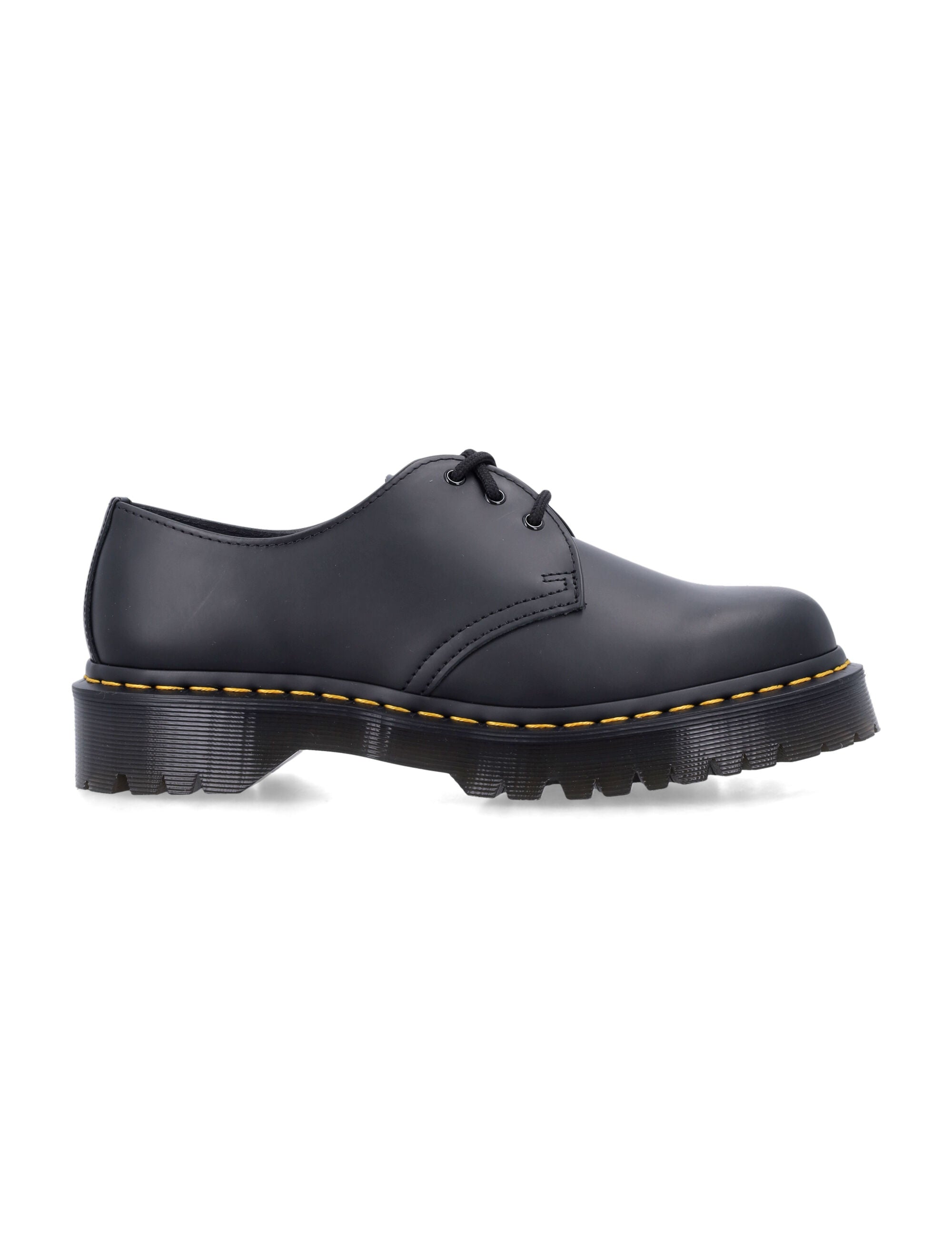 Dr. Martens 1461 Bex Smooth Leather Shoes Black Sole Laced