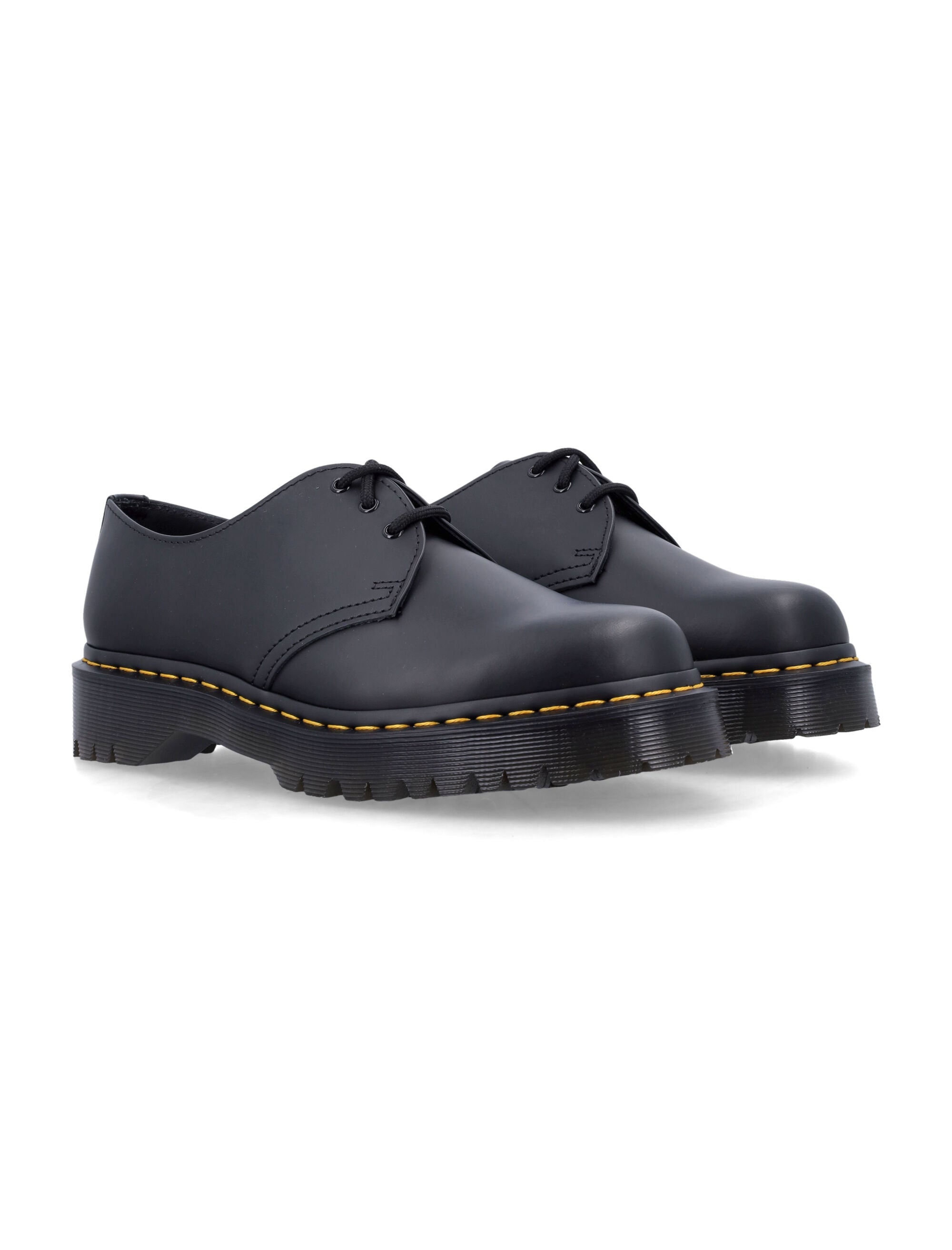 Dr. Martens 1461 Bex Smooth Leather Shoes Black Sole Laced