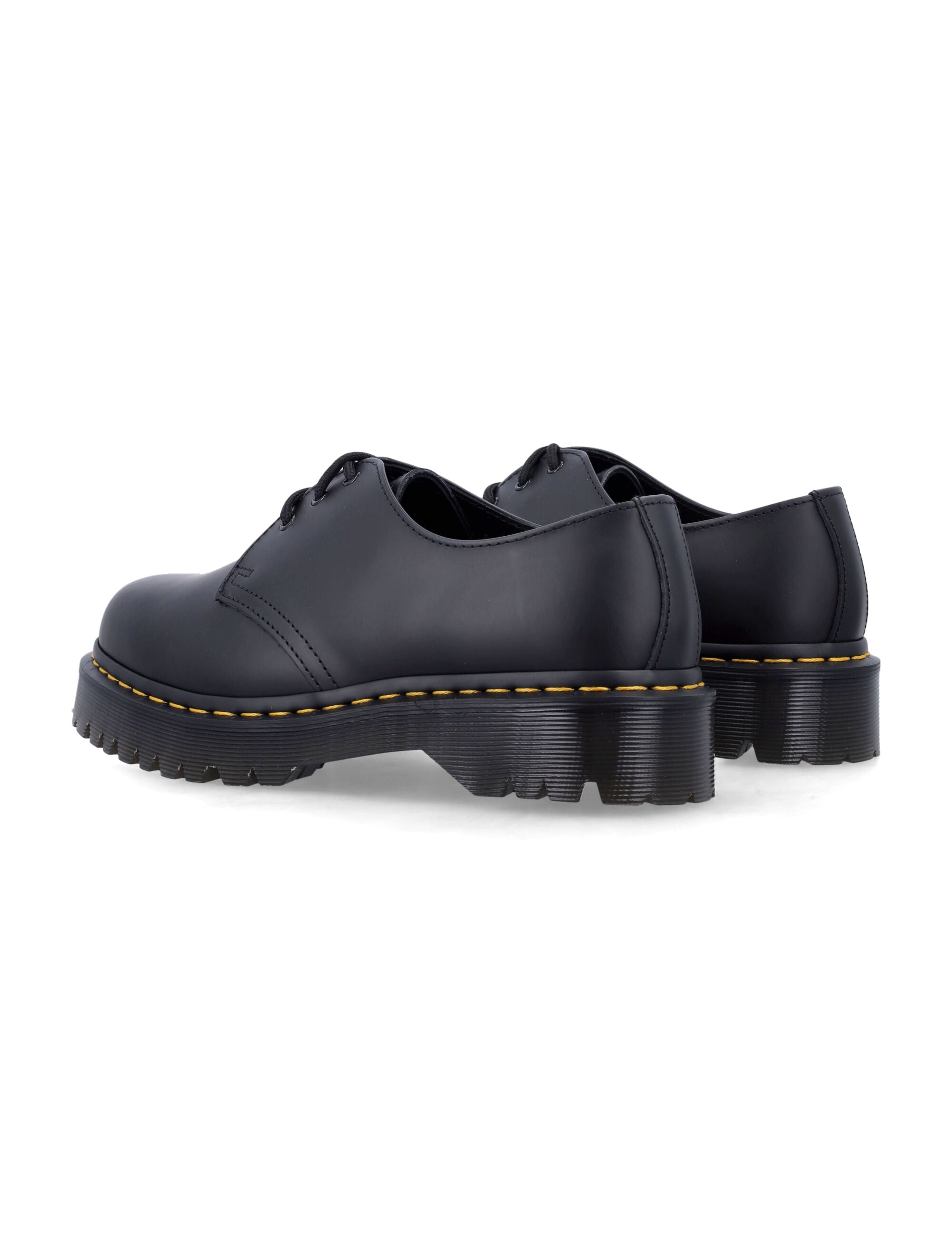 Dr. Martens 1461 Bex Smooth Leather Shoes Black Sole Laced
