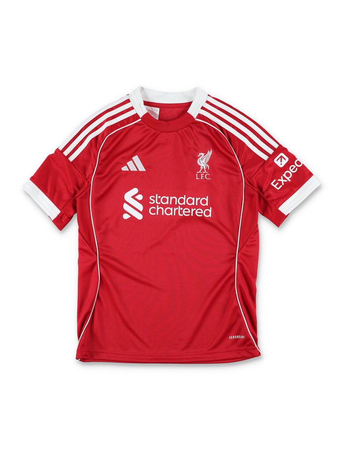 Adidas Originals Home Liverpool FC 25-26 jersey for kids Striped Red Polyester Tshirt