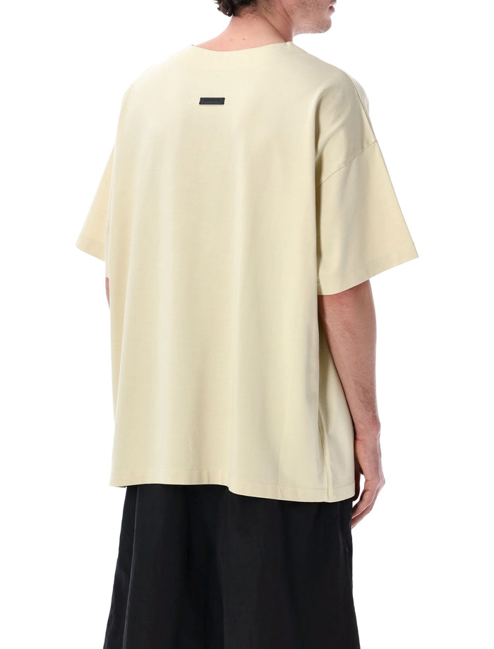 Fear Of God Cotton Viscose Clean Neck Tee Dirty Ivory T-shirt