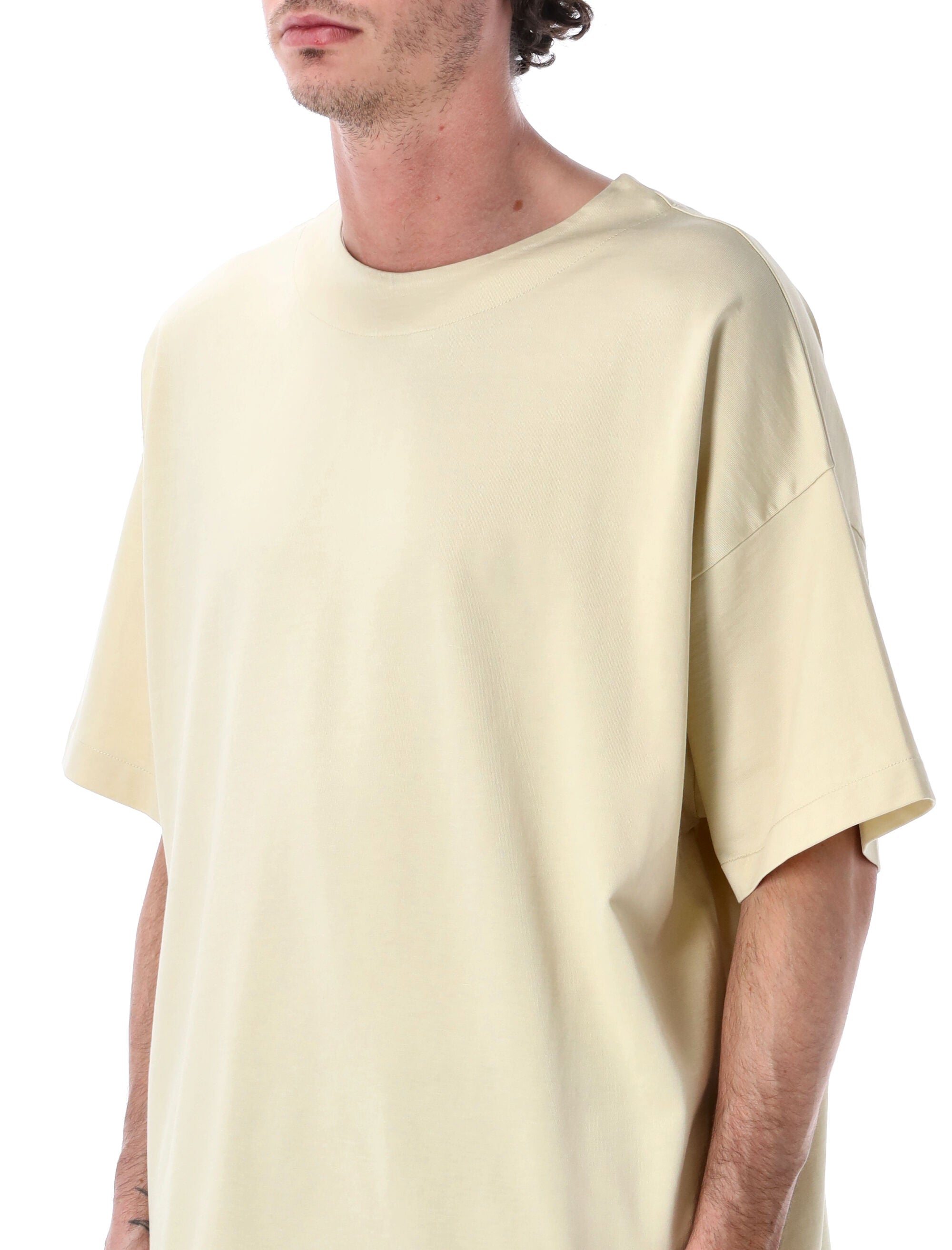 Fear Of God Cotton Viscose Clean Neck Tee Dirty Ivory T-shirt