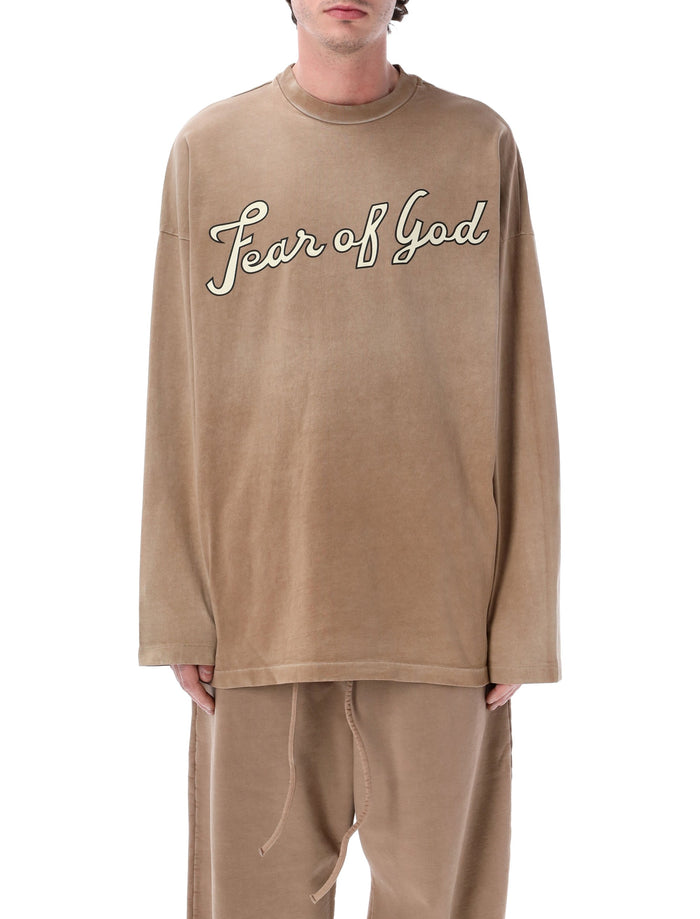 Fear Of God Fg 9 Long Sleeve Tee Dune Pearl Cotton T-shirt