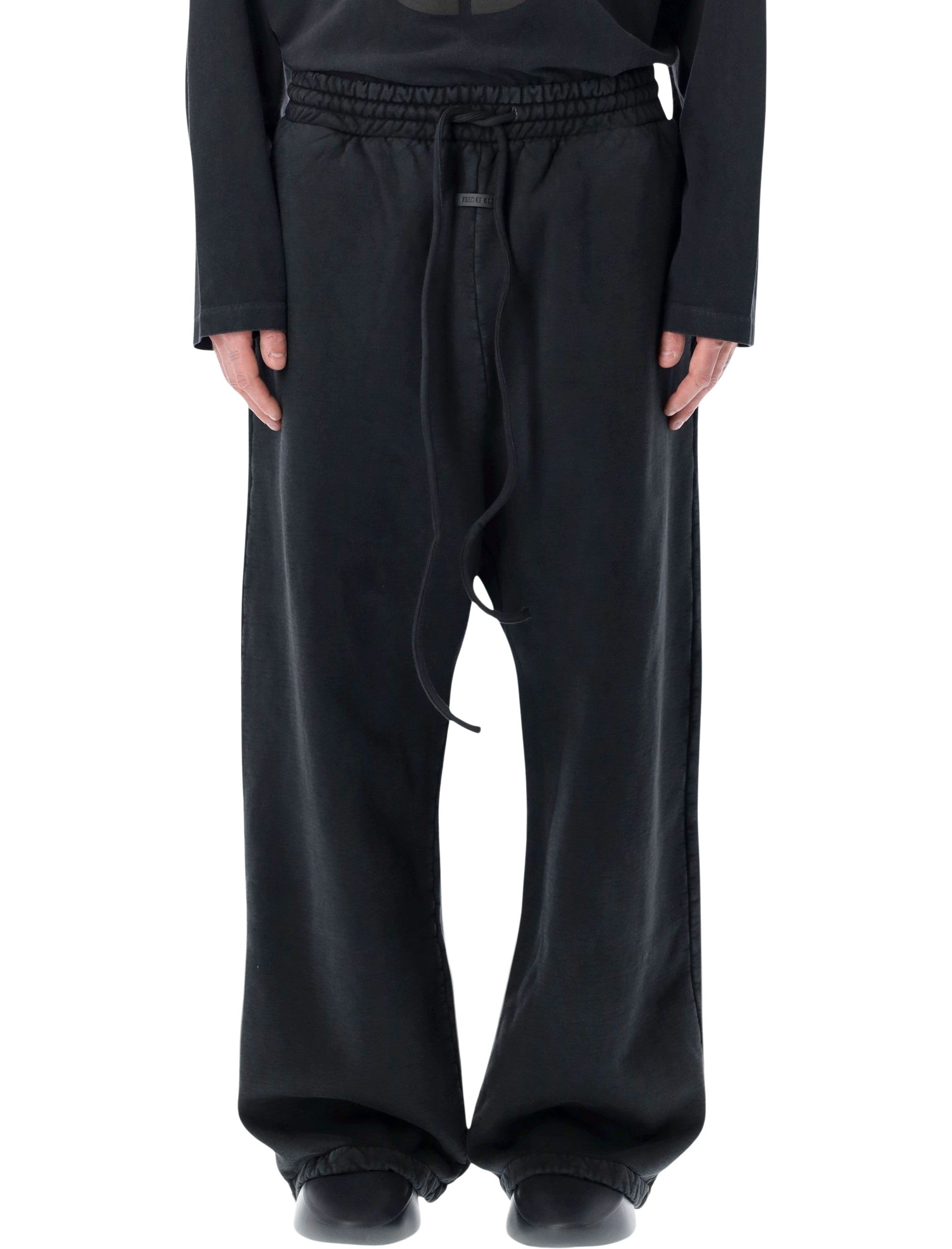 Fear Of God Wide Leg Sweatpants Black Cotton