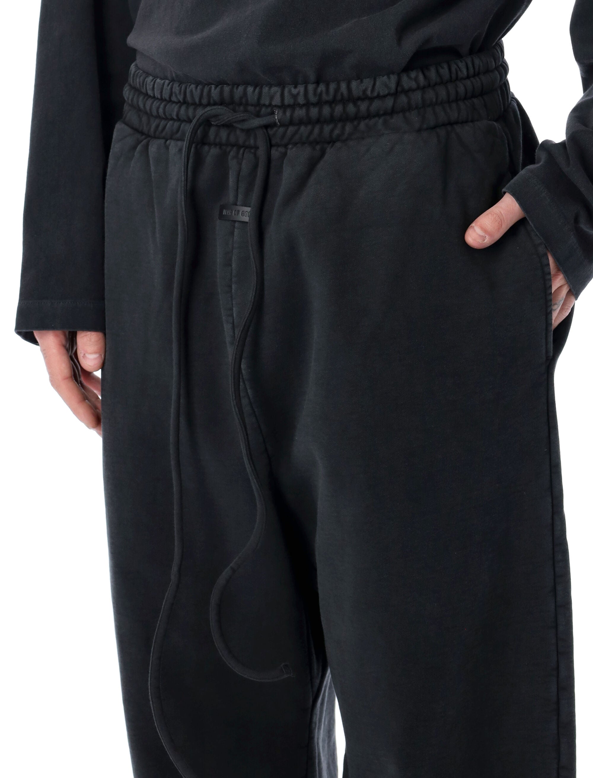 Fear Of God Wide Leg Sweatpants Black Cotton