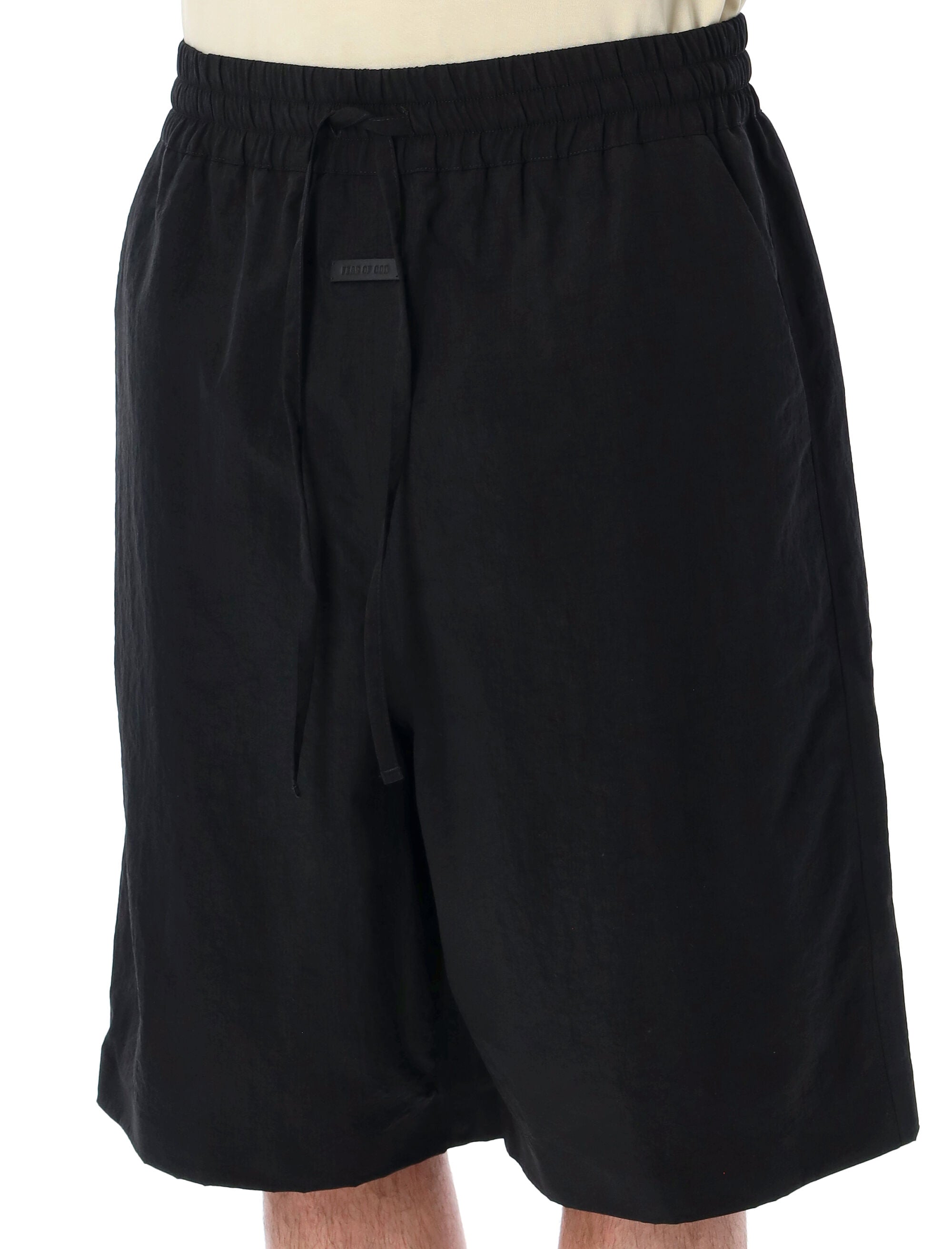 Fear Of God Nylon Ripstop Sport Shorts Black Recycled Polyamide