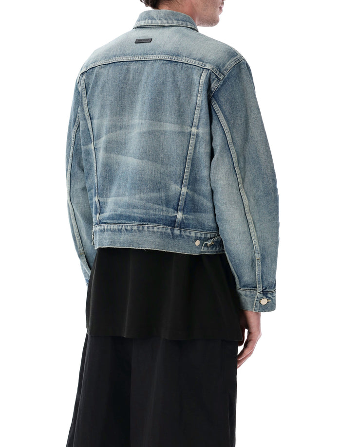 Fear Of God Japanese Selvedge Trucker Jacket Vintage Indigo Cotton