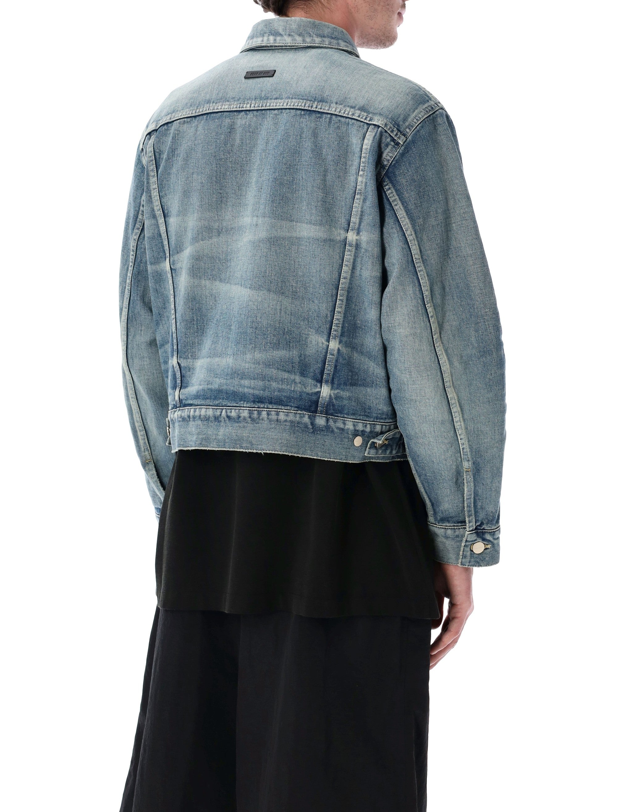 Fear Of God Japanese Selvedge Trucker Jacket Vintage Indigo Cotton