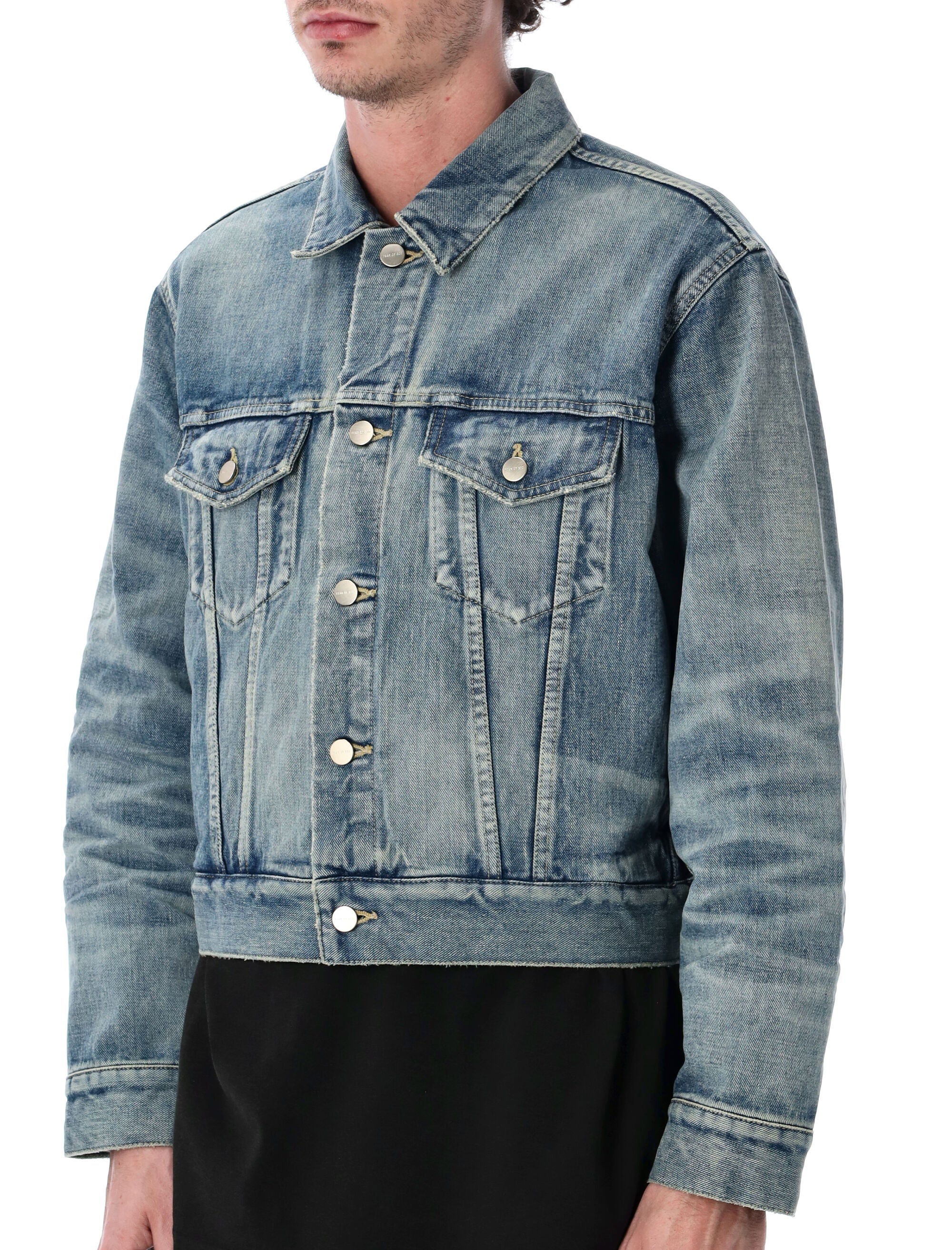 Fear Of God Japanese Selvedge Trucker Jacket Vintage Indigo Cotton