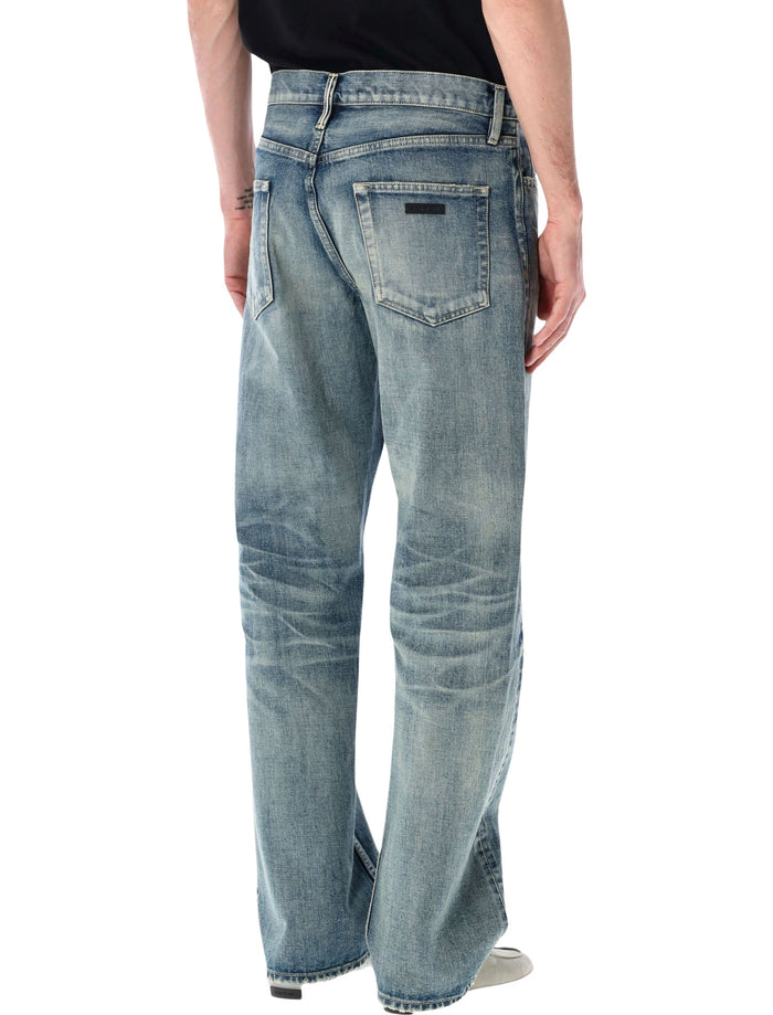Fear Of God Straight 5-Pocket Jeans Vintage Indigo Cotton