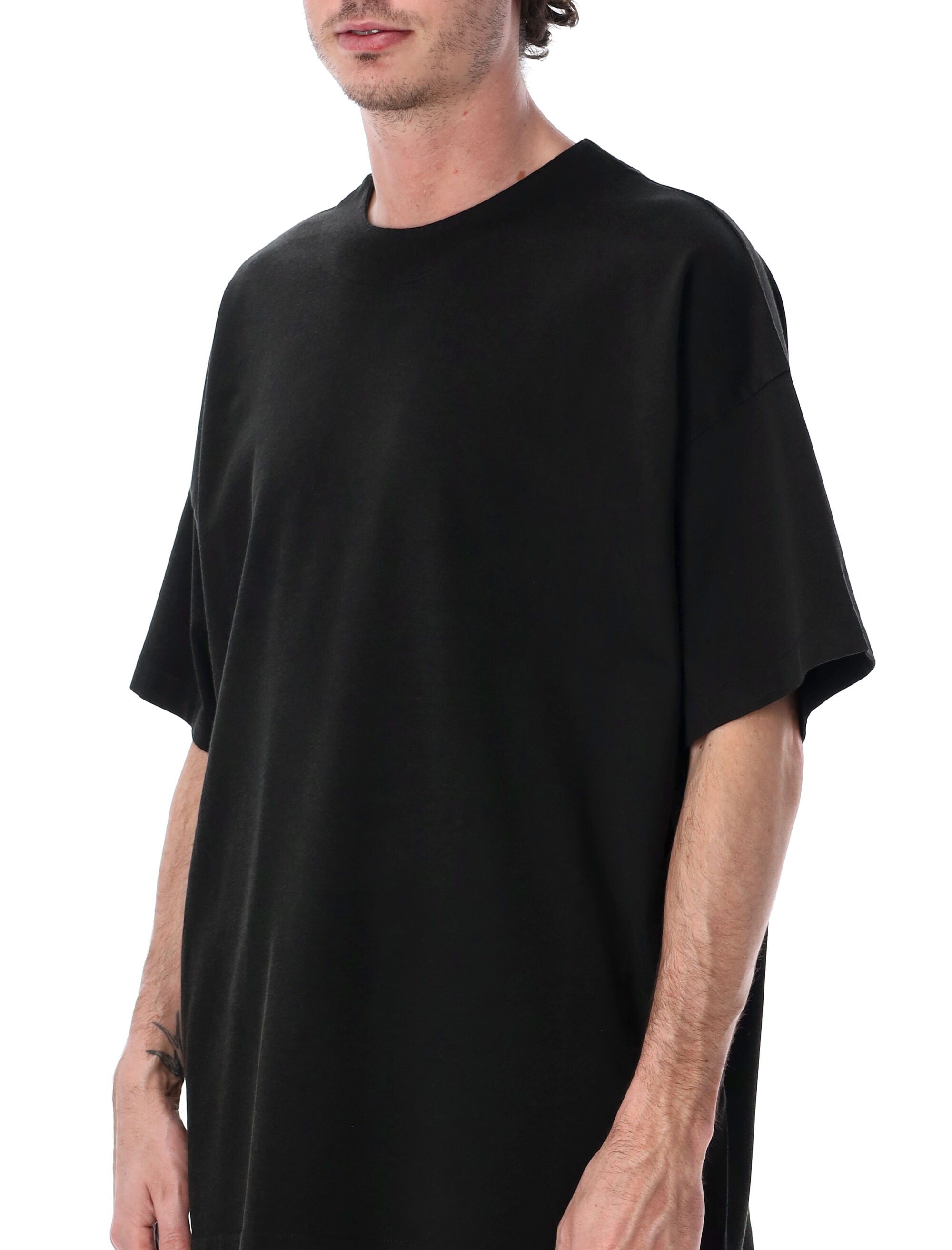 Fear Of God Cotton Viscose Clean Neck Tee Black T-shirt