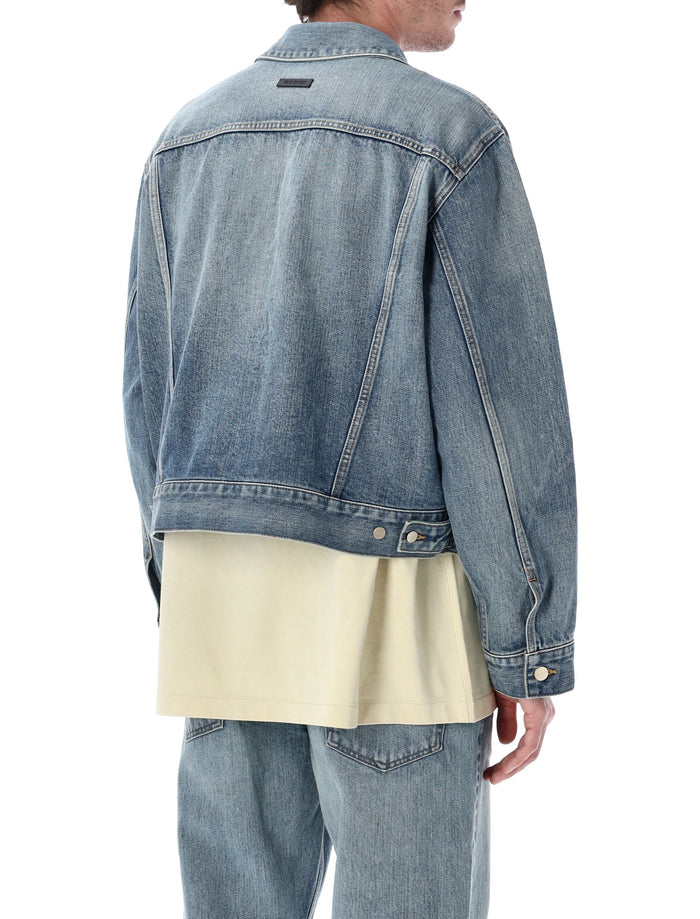 Fear Of God Classic Trucker Denim Jacket Medium Indigo Cotton