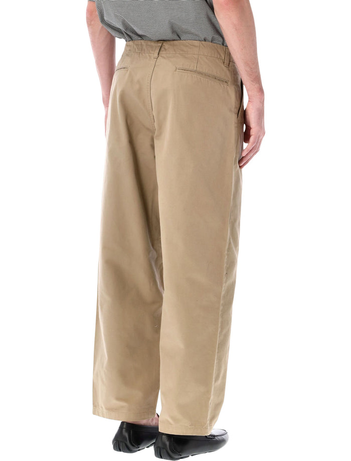 Still By Hand Cotton Chino Pants Beige