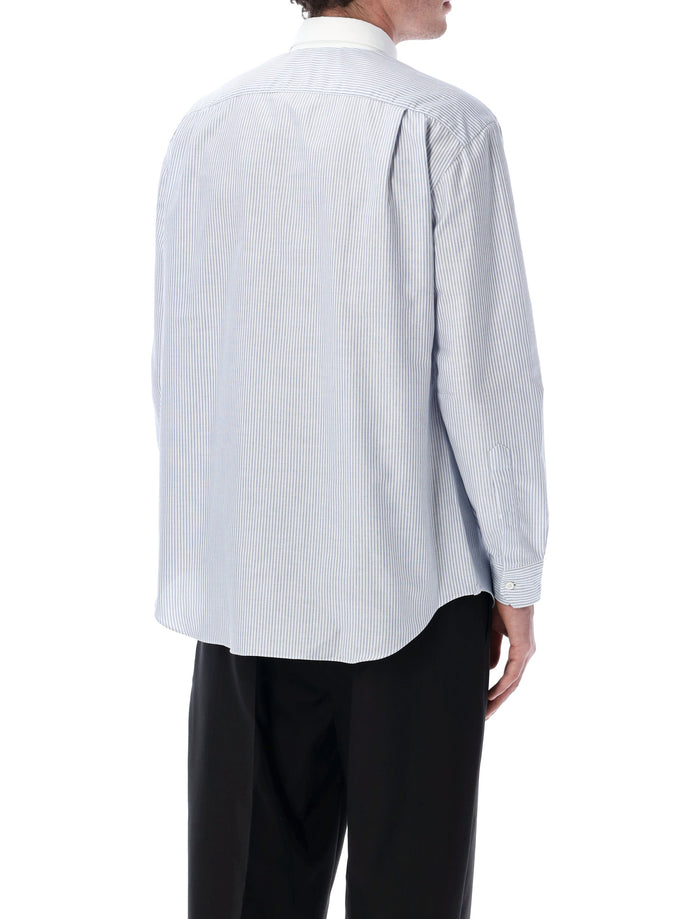 Salvatore Piccolo Alberto cotton stripe shirt White Blue