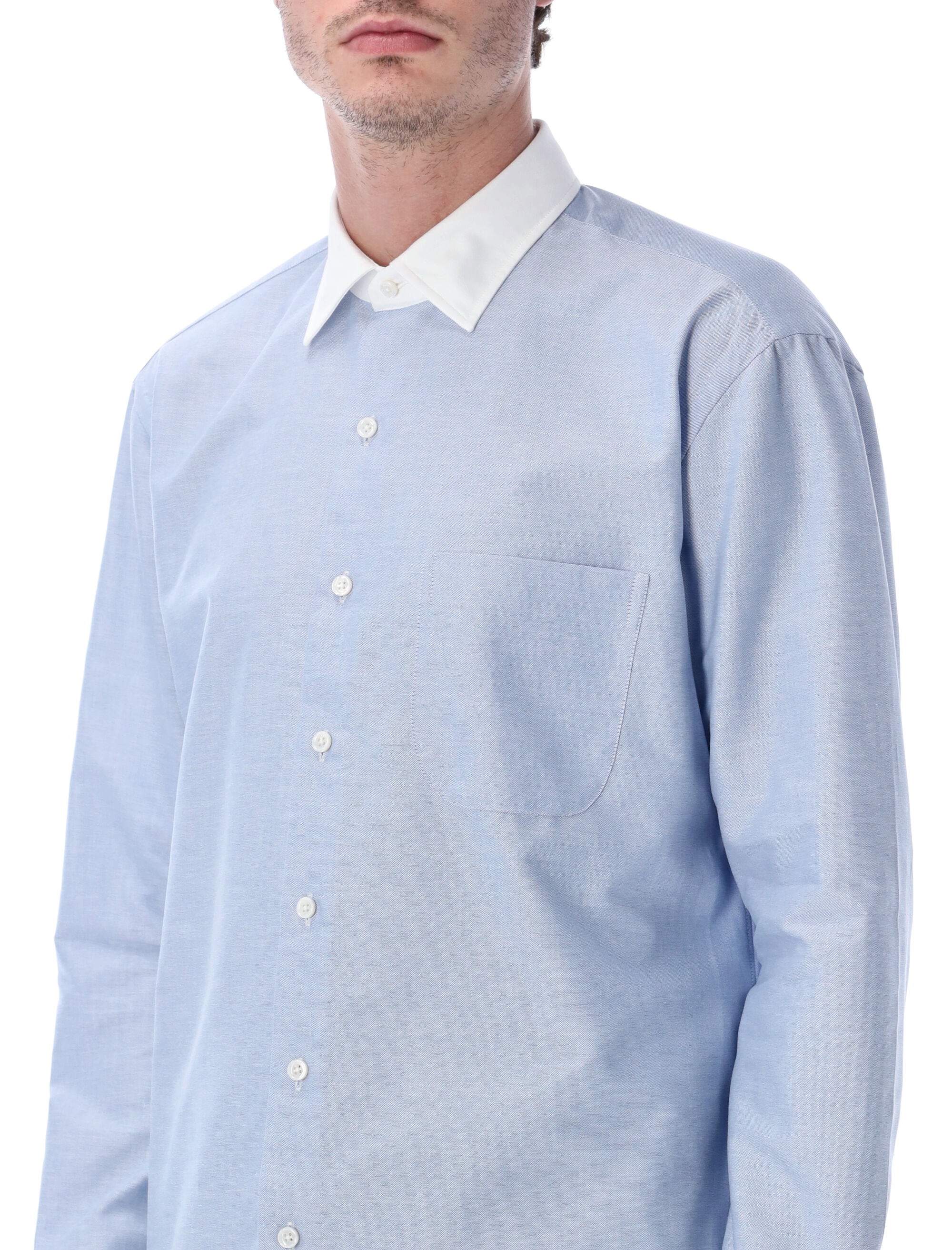 Salvatore Piccolo Alberto light blue shirt Cotton