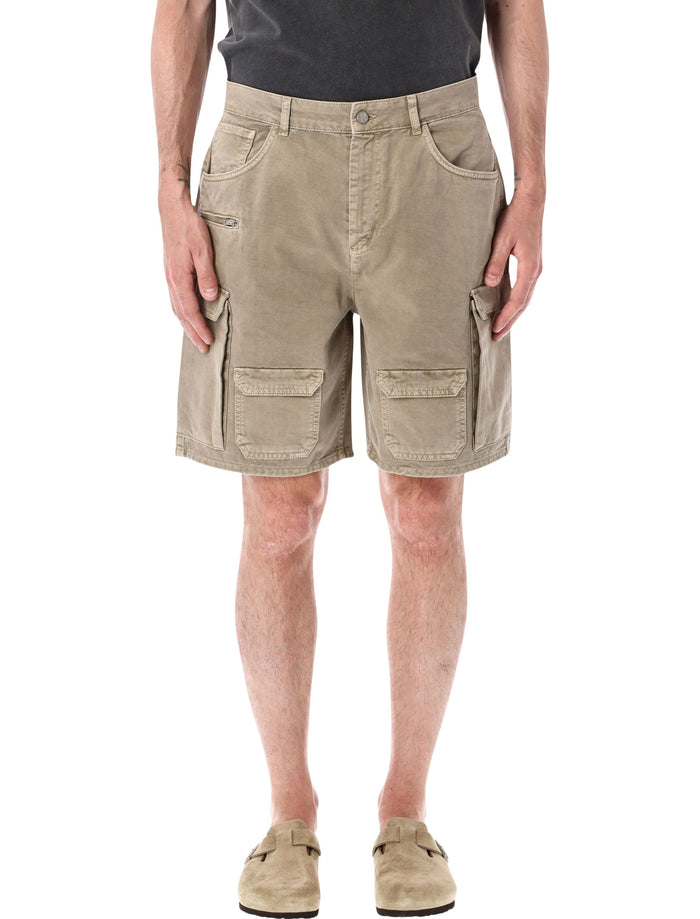 Represent Loaded Cargo Shorts Beige Cotton